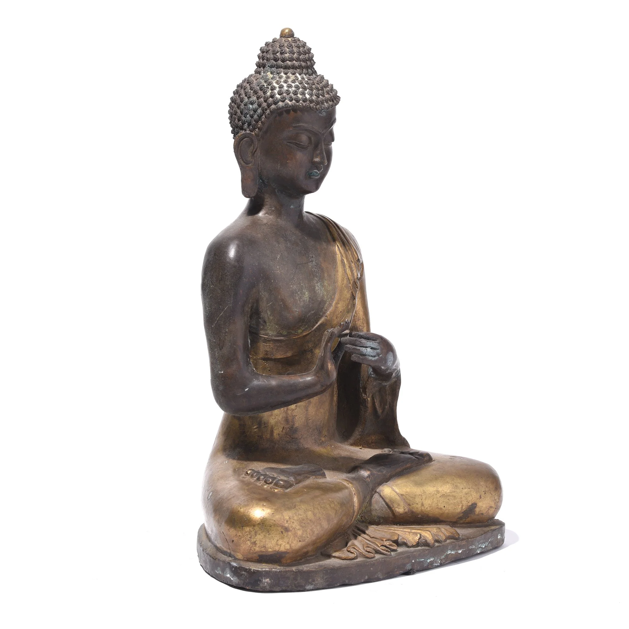 Gilt Bronze Nepalese Buddha - Ca 1910 - Image 4