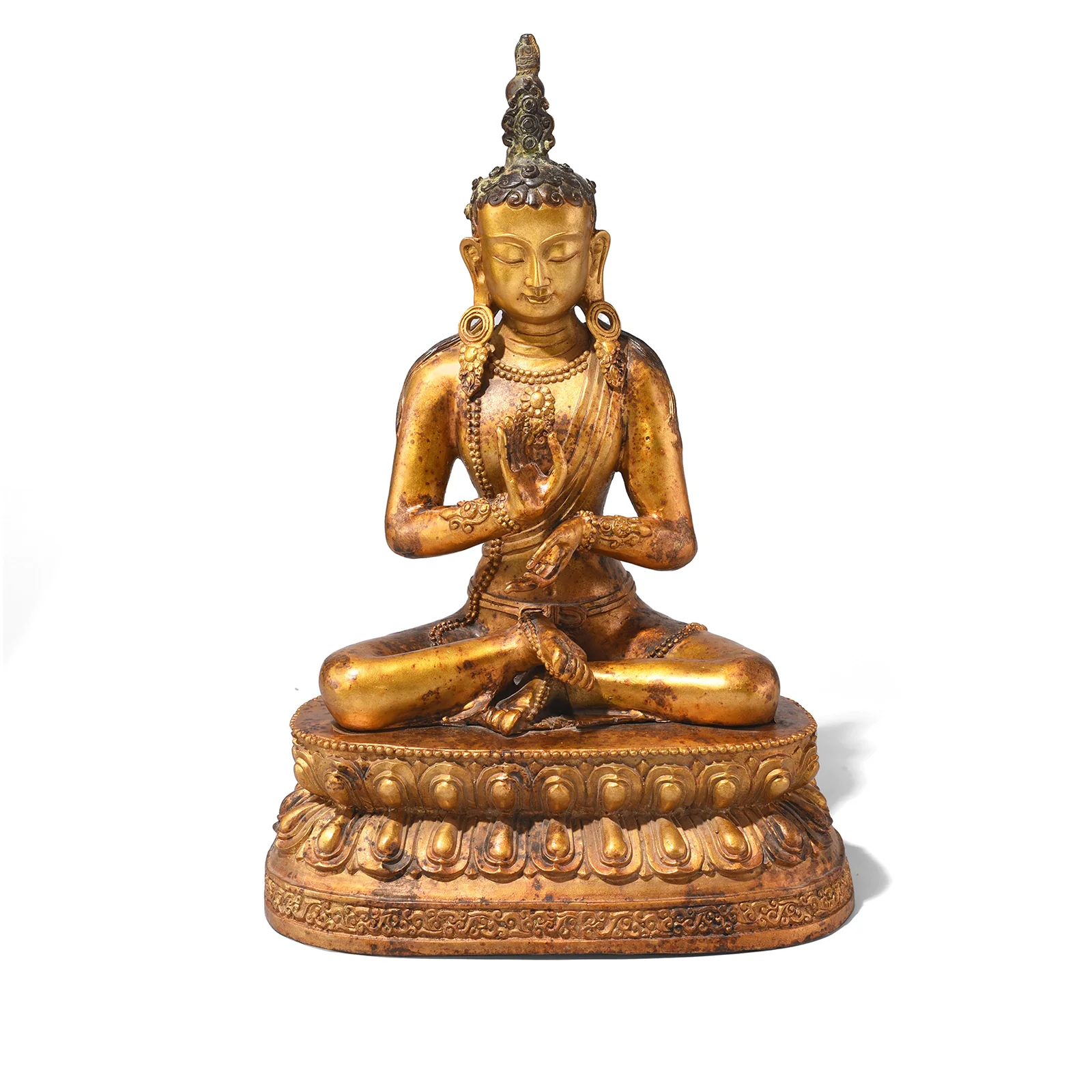 Gilt Bronze Statue Of Vairochana Buddha - Image 2