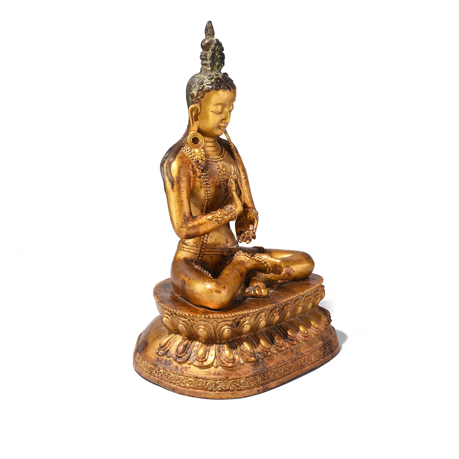 Gilt Bronze Statue Of Vairochana Buddha - Image 4