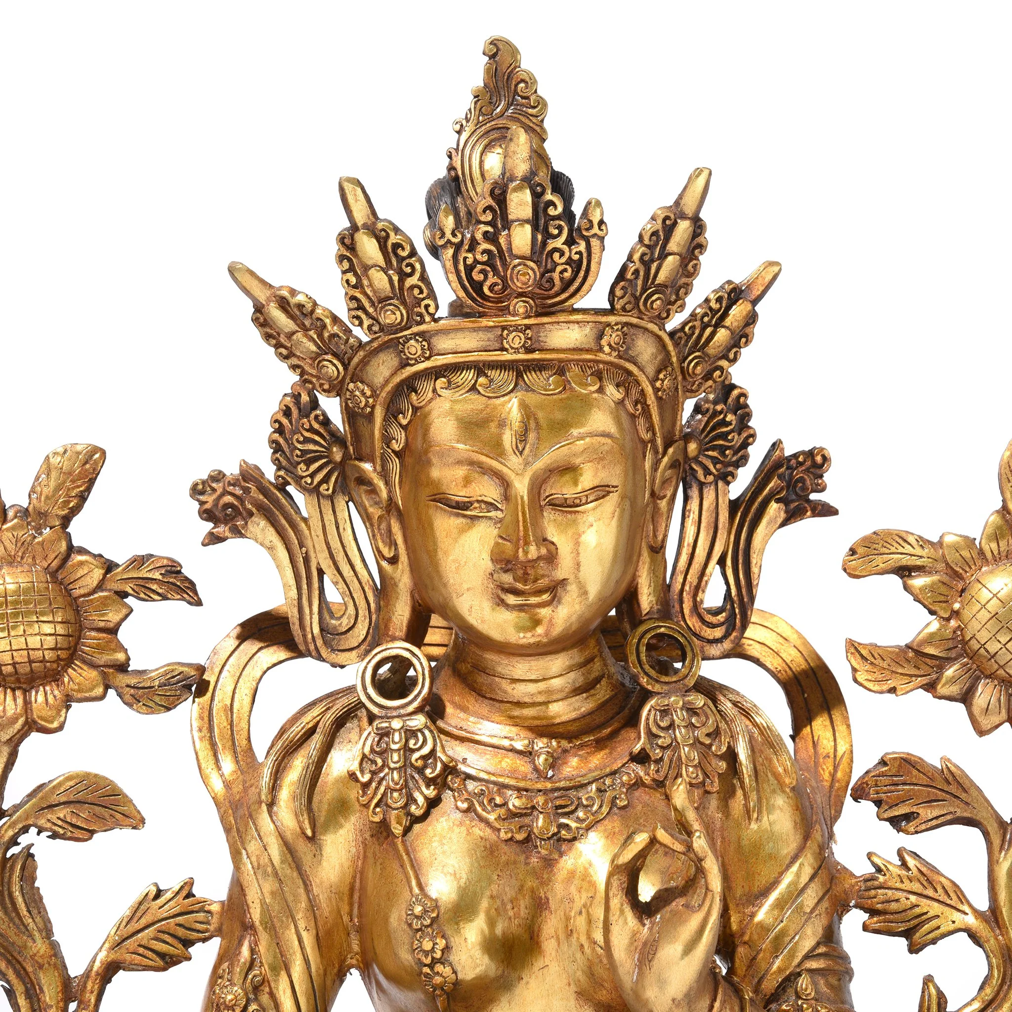 Gilt Bronze Statue Of The Tibetan Goddess Tara - Image 5
