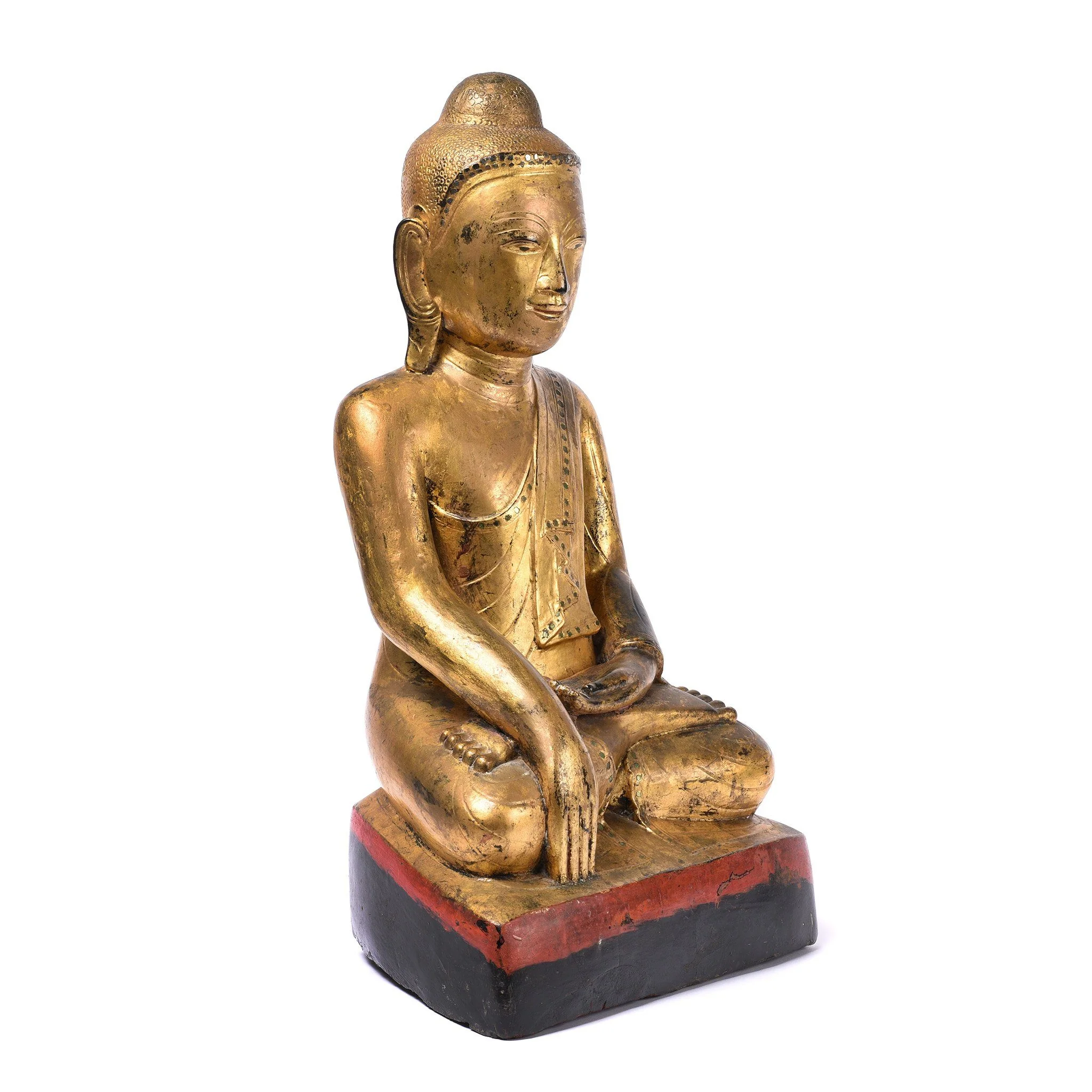 Gilt Burmese Sitting Buddha - 19thC - Image 3