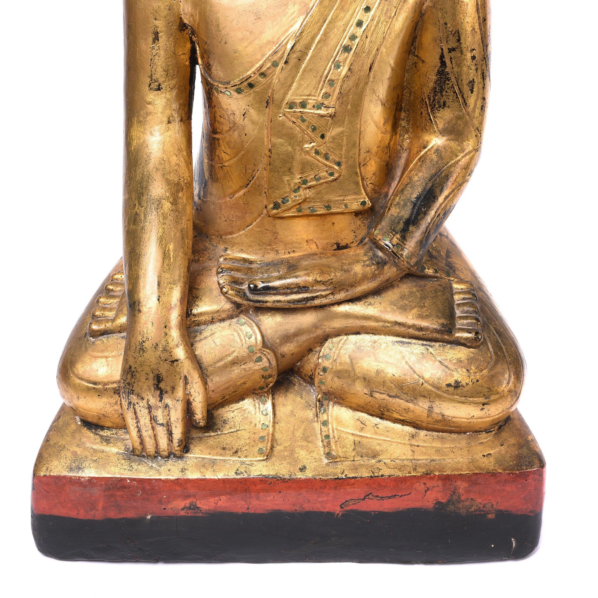 Gilt Burmese Sitting Buddha - 19thC - Image 5