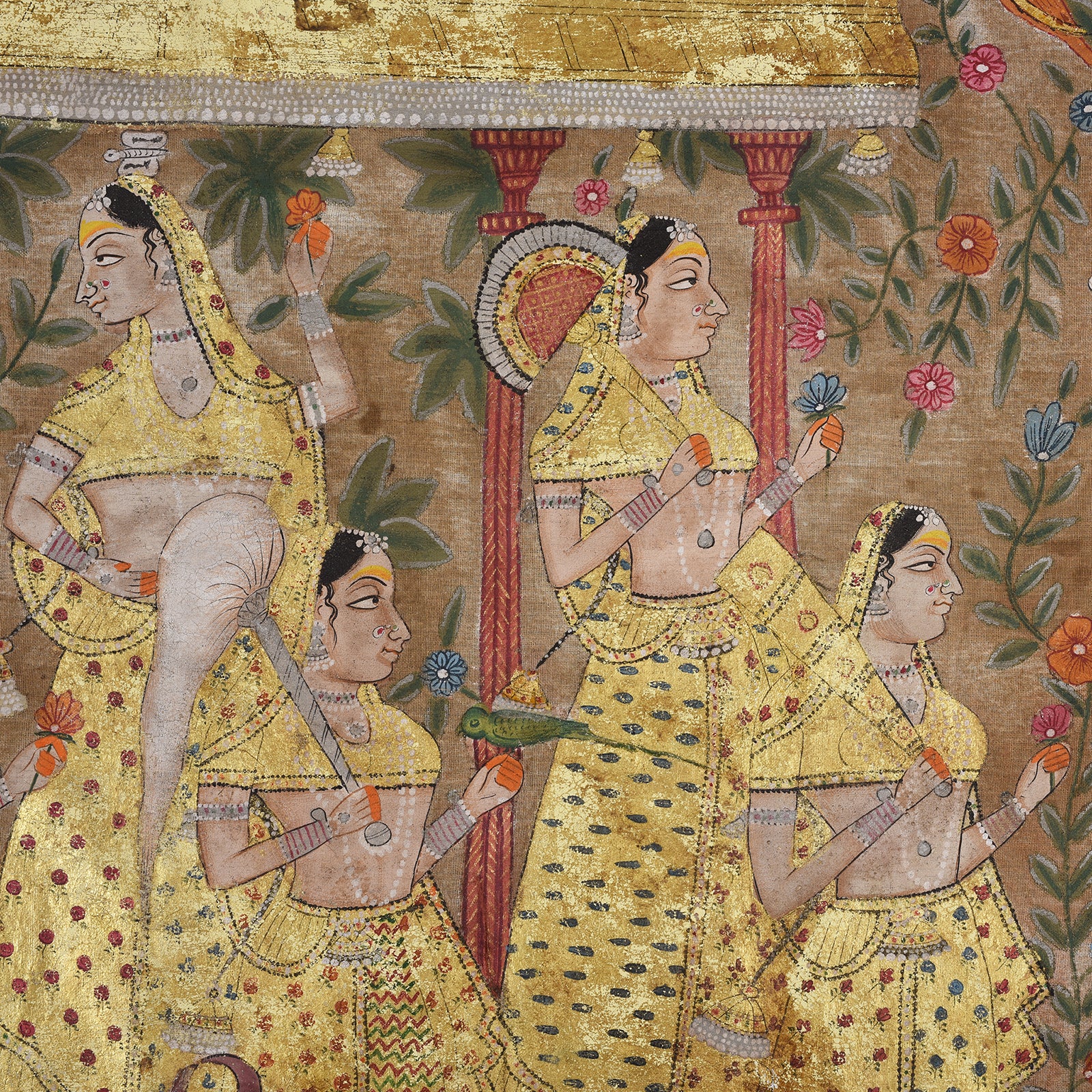 Painted Pichwai From Nathdwara Rajasthan - Ca 1900 - Image 5