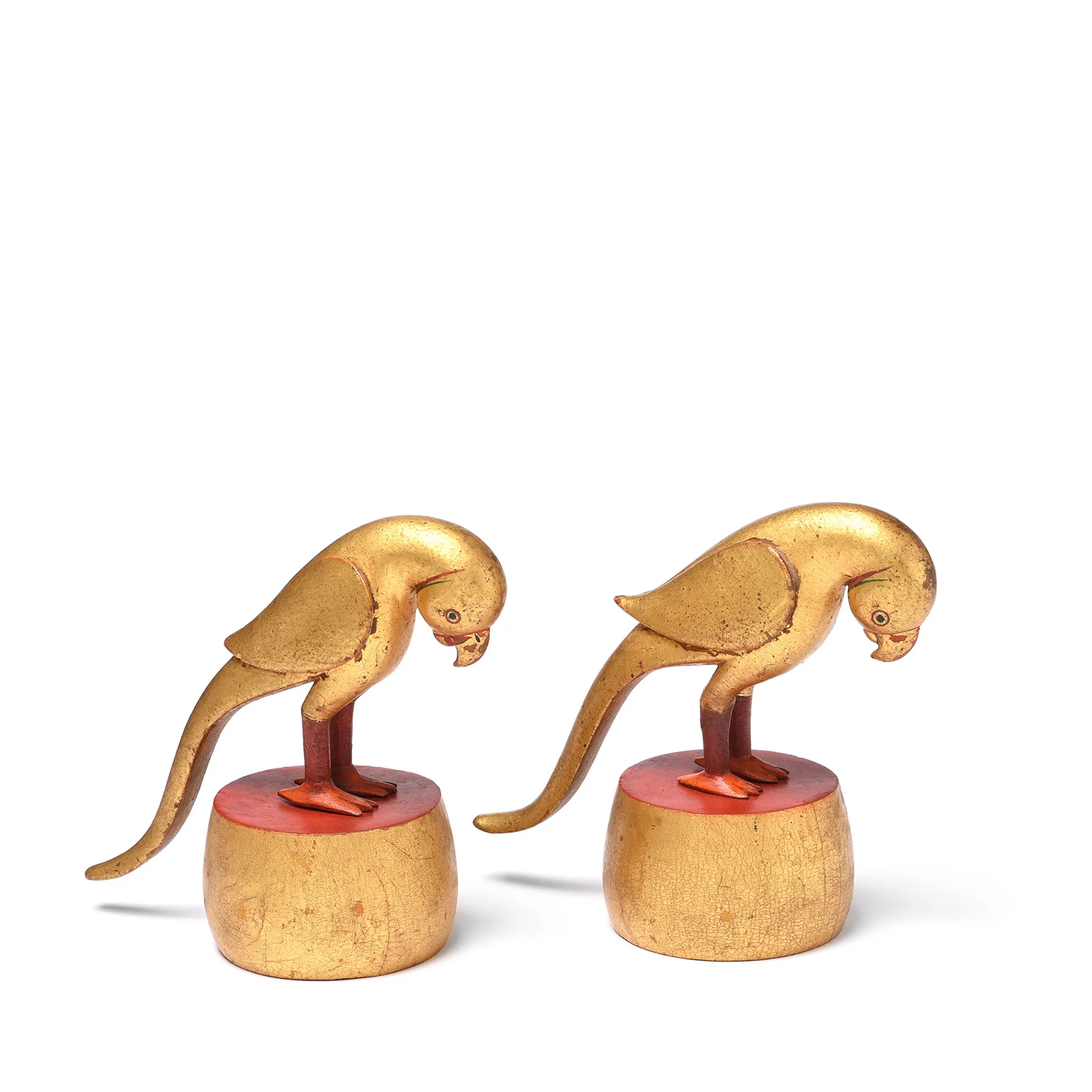 Gilt Teak Parrot From Bikaner - Circa 1920 - Image 2