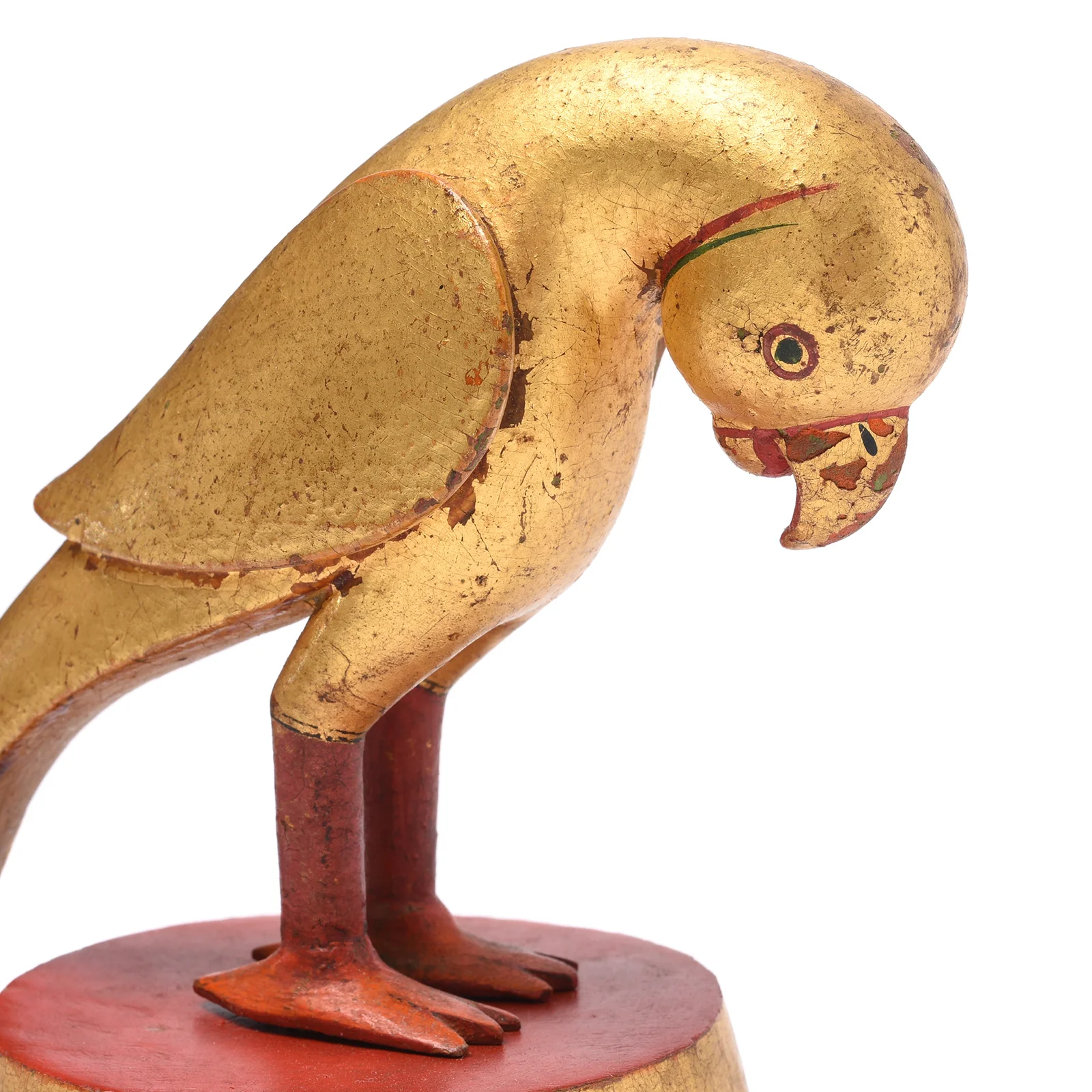Gilt Teak Parrot From Bikaner - Circa 1920 - Image 3