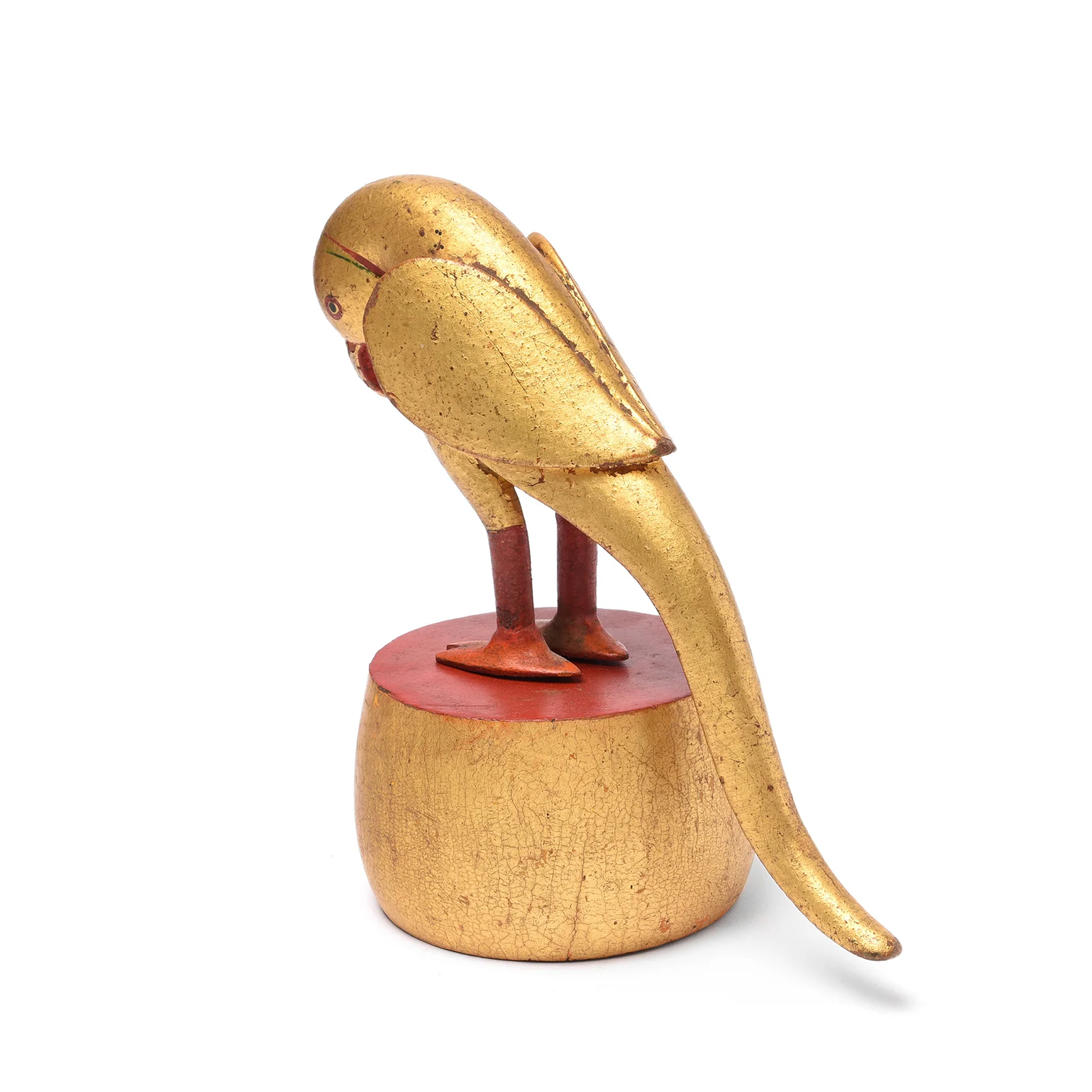 Gilt Teak Parrot From Bikaner - Circa 1920 - Image 4