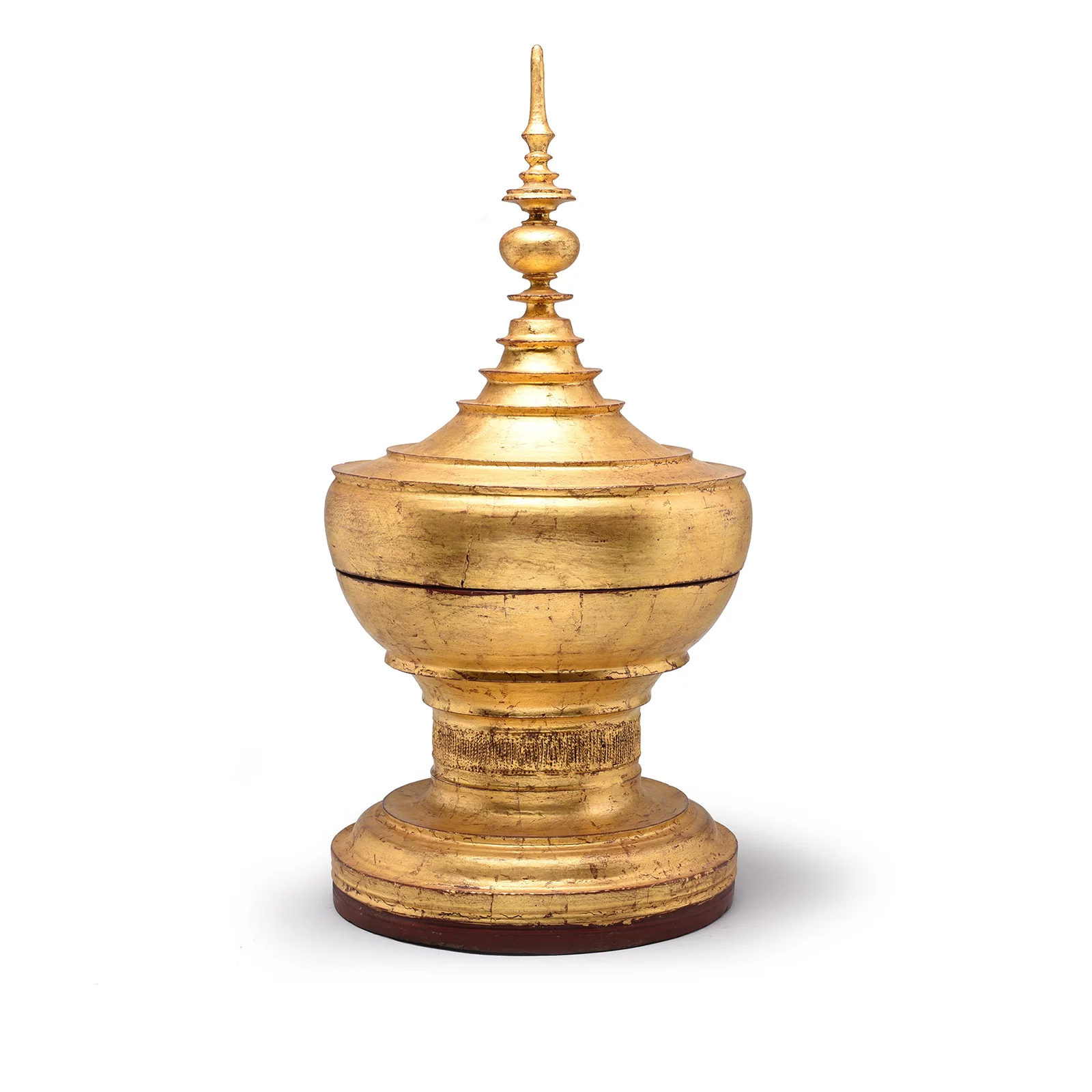 Gilt Burmese Hsun-Ok Bowl on Stand - Late 19th Century - Image 4
