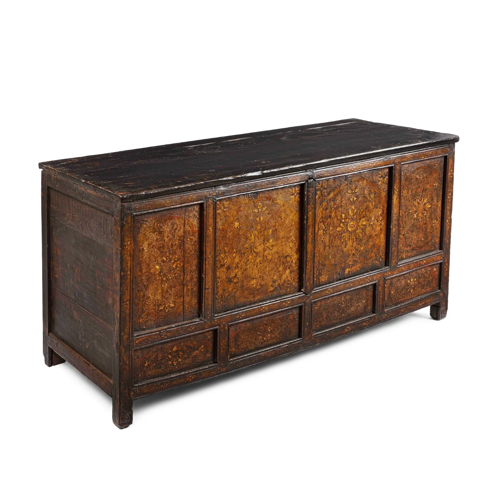 Gilt Painted Tibetan Altar Cabinet - 19th Century - Image 6