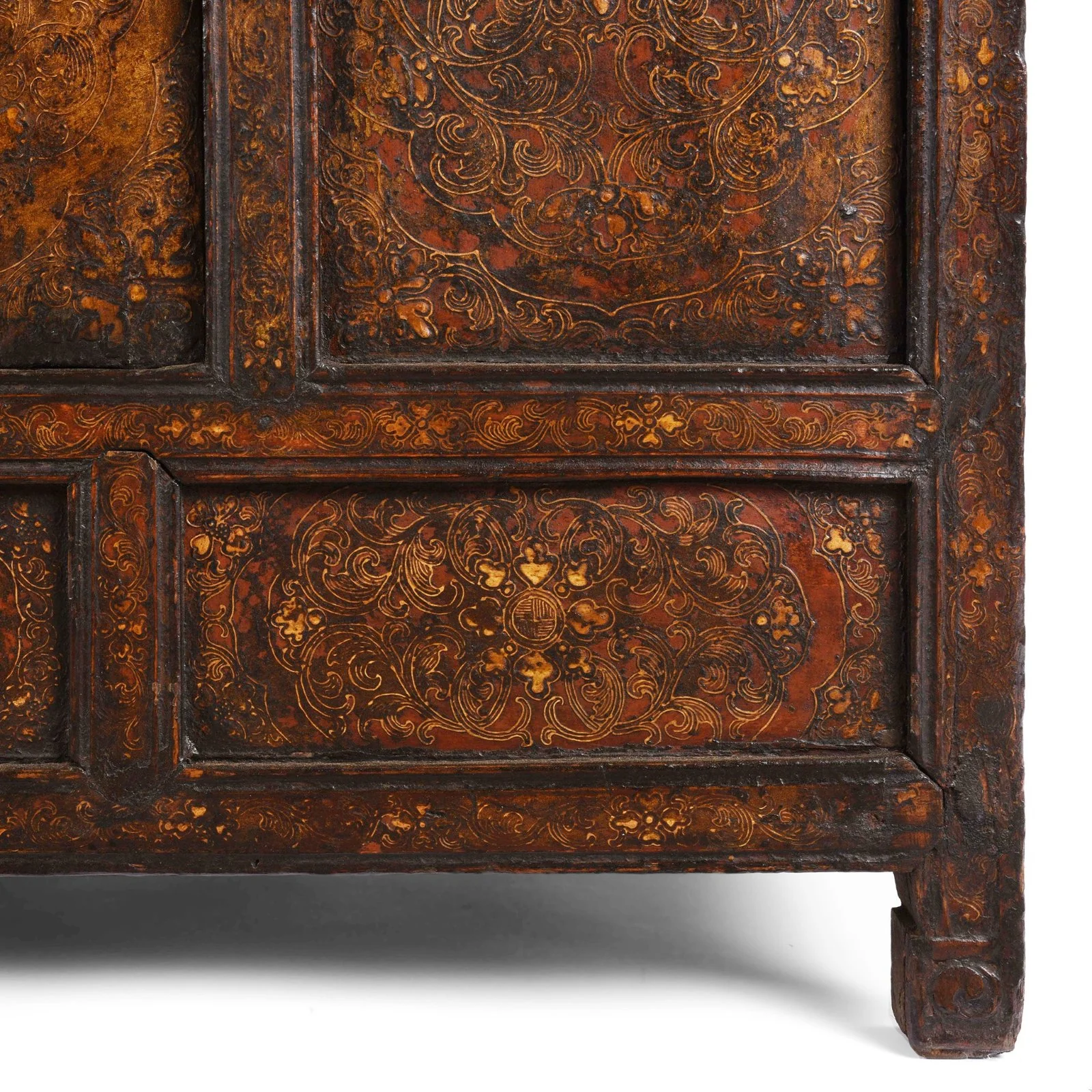 Gilt Painted Tibetan Altar Cabinet - 19th Century - Image 9
