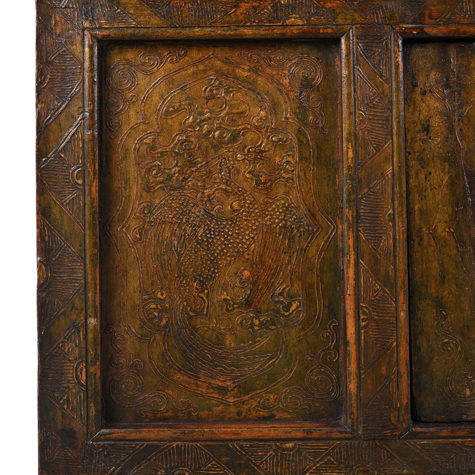 Gilt Painted Tibetan Altar Cabinet - Late 19th Century - Image 9