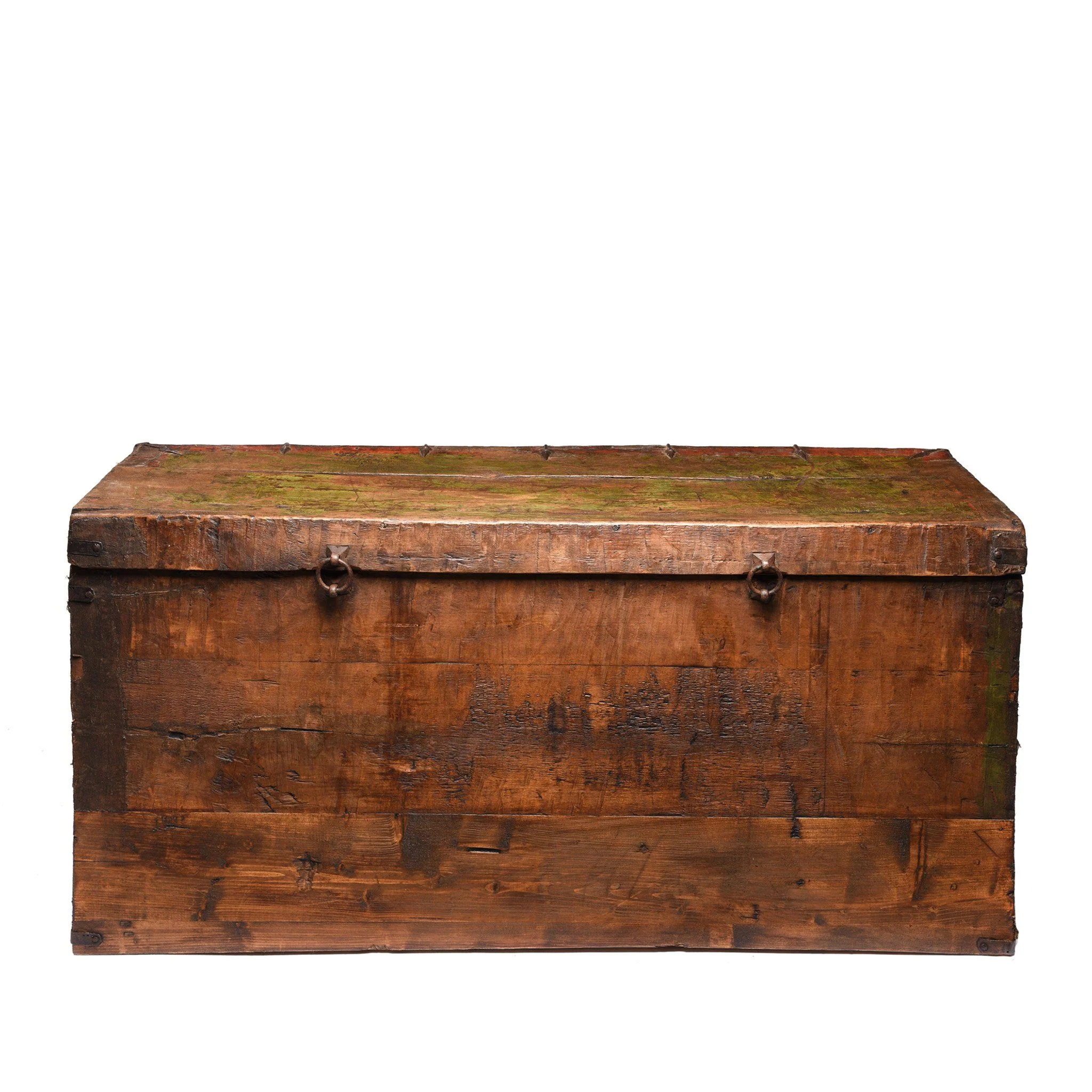 Gilt Painted Tibetan Dragon & Shou Chest - 18thC - Image 7