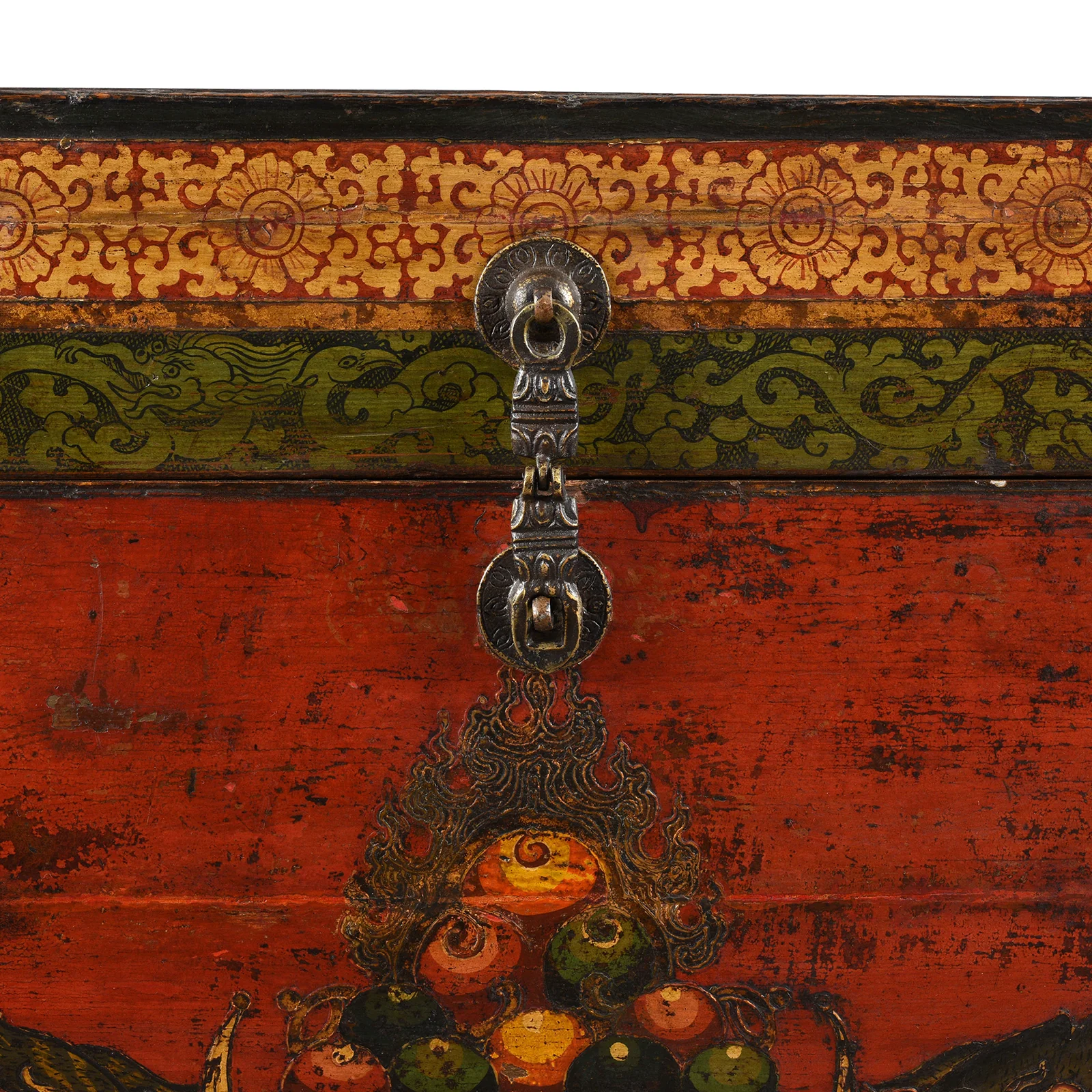 Painted Tibetan Tiger Chest From Kham - Ca 1900 - Image 7