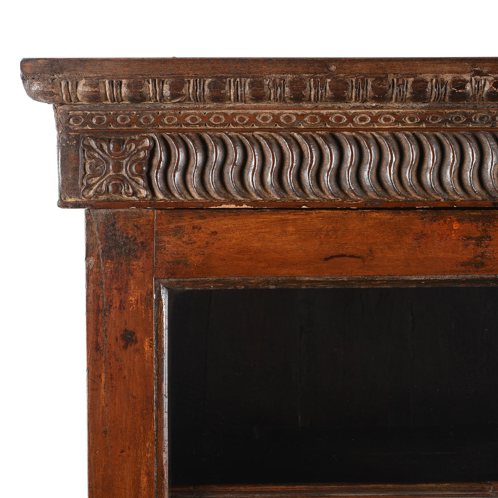 Glazed Anglo Indian Teak Book Cabinet - Late 19th Century - Image 4