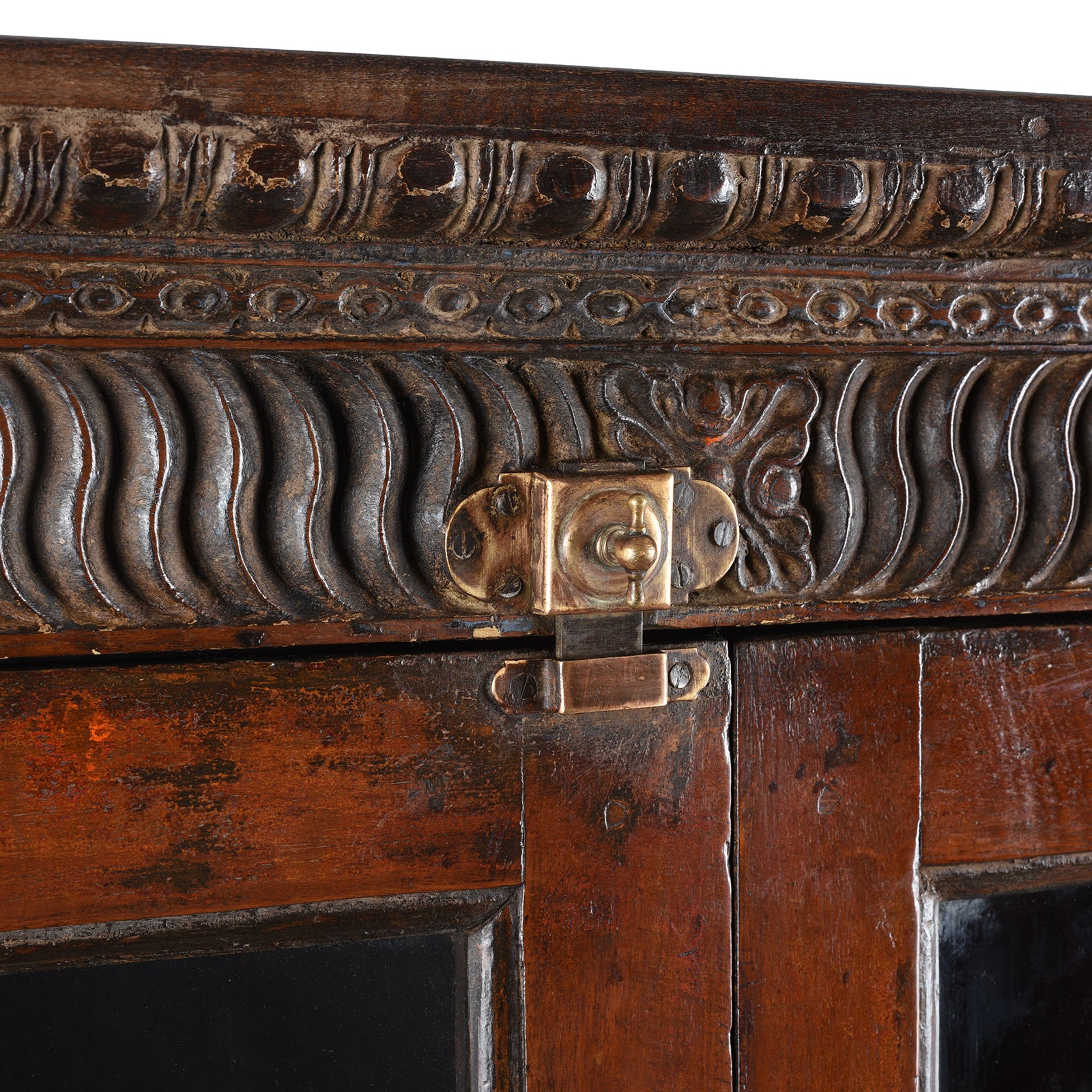 Glazed Anglo Indian Teak Book Cabinet - Late 19th Century - Image 5
