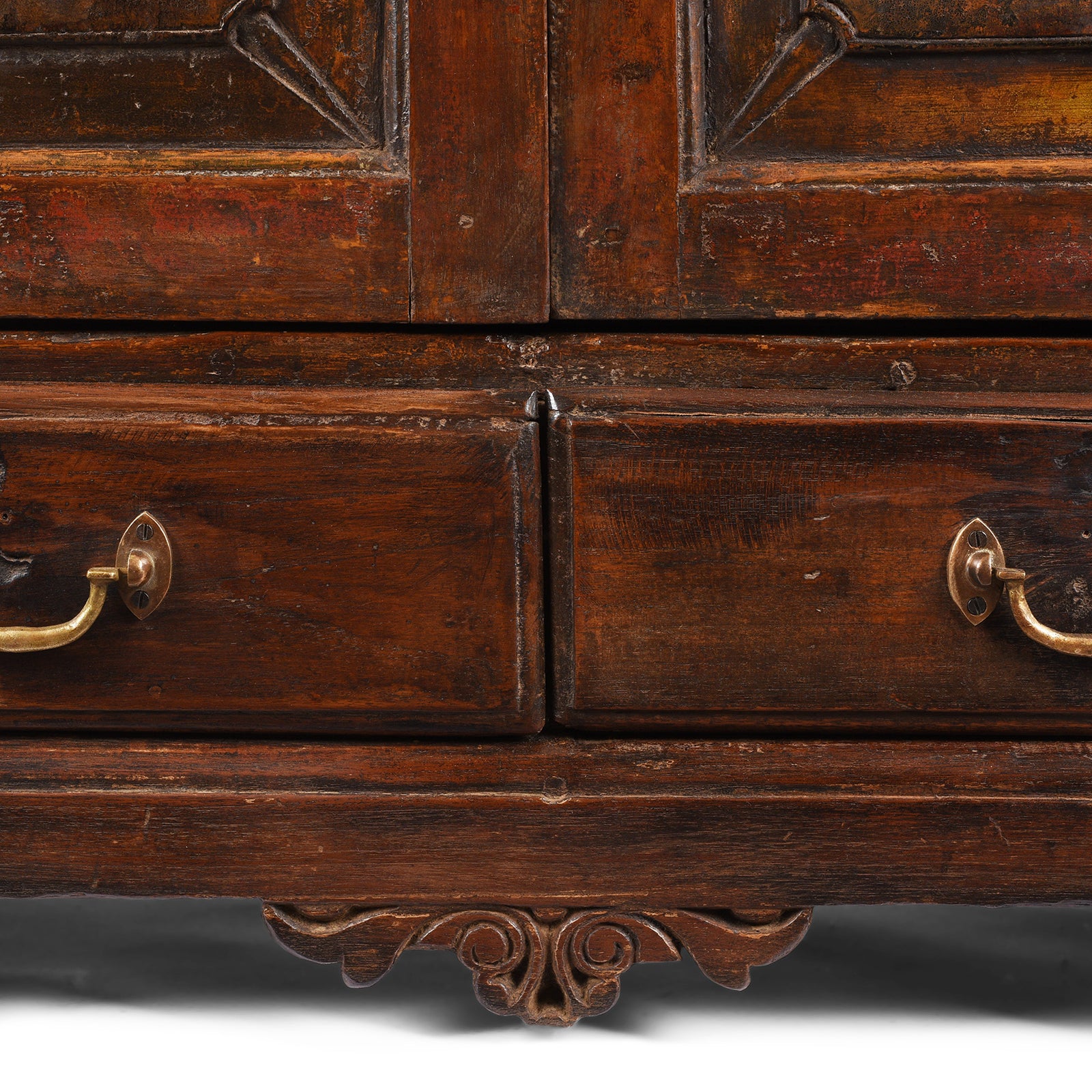 Glazed Anglo Indian Teak Book Cabinet - Late 19th Century - Image 8
