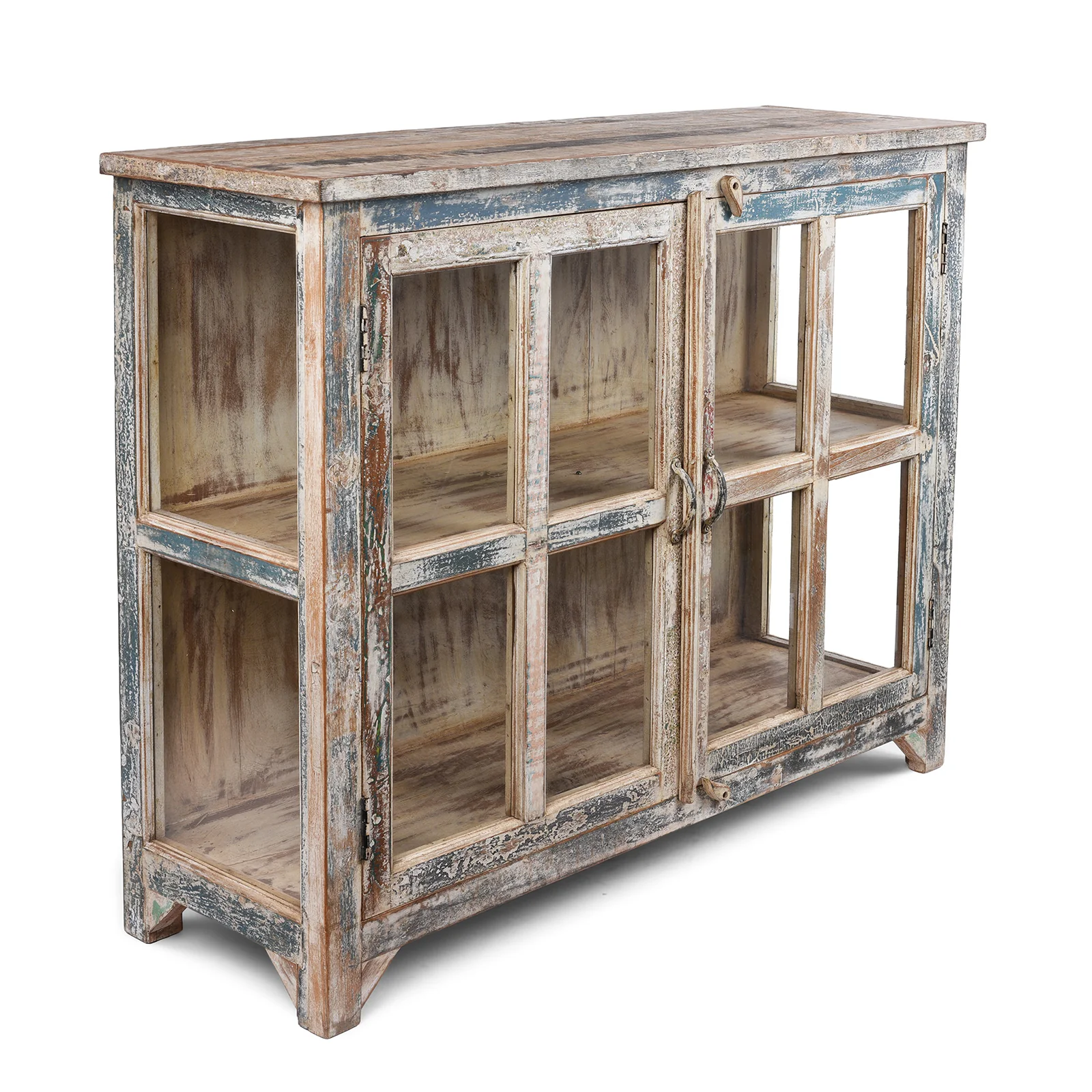 Glazed Cabinet Made From Reclaimed Teak - Image 3