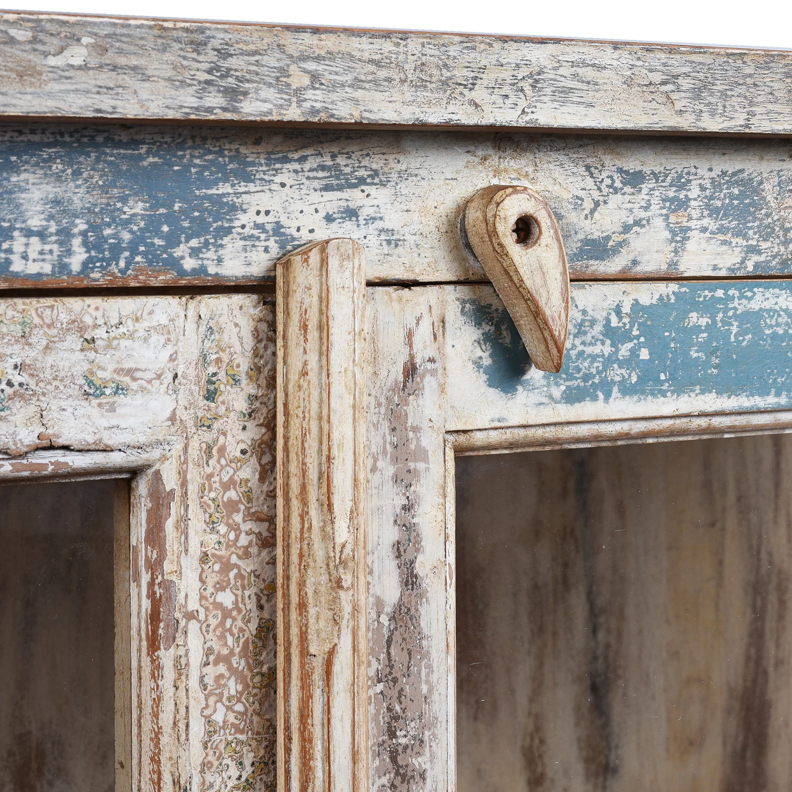 Glazed Cabinet Made From Reclaimed Teak - Image 6