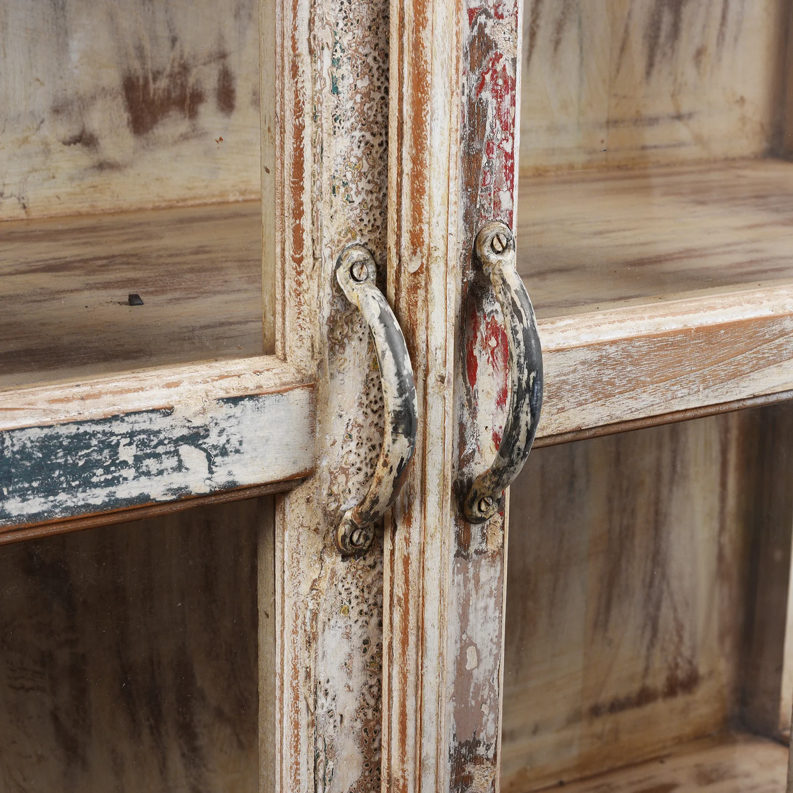 Glazed Cabinet Made From Reclaimed Teak - Image 7