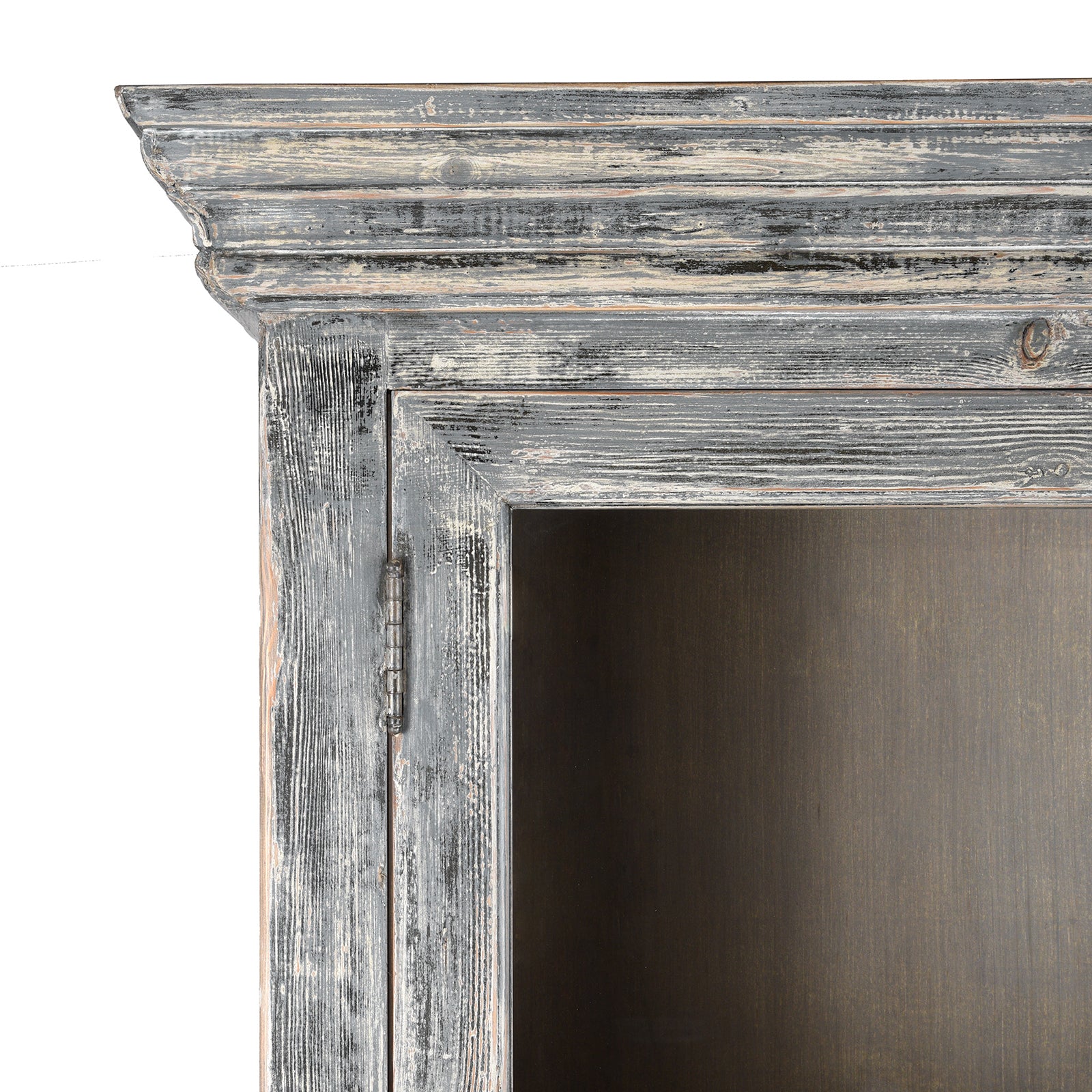 Glazed Painted Display Cabinet Made From Old Pine - Image 6