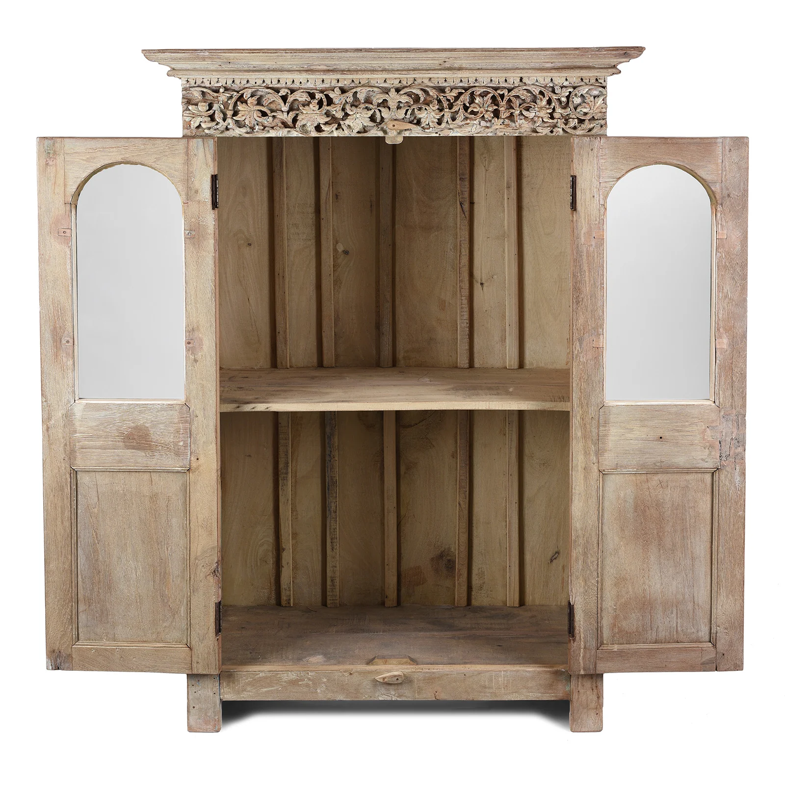Glazed Cabinet Made From Reclaimed Teak - Image 4
