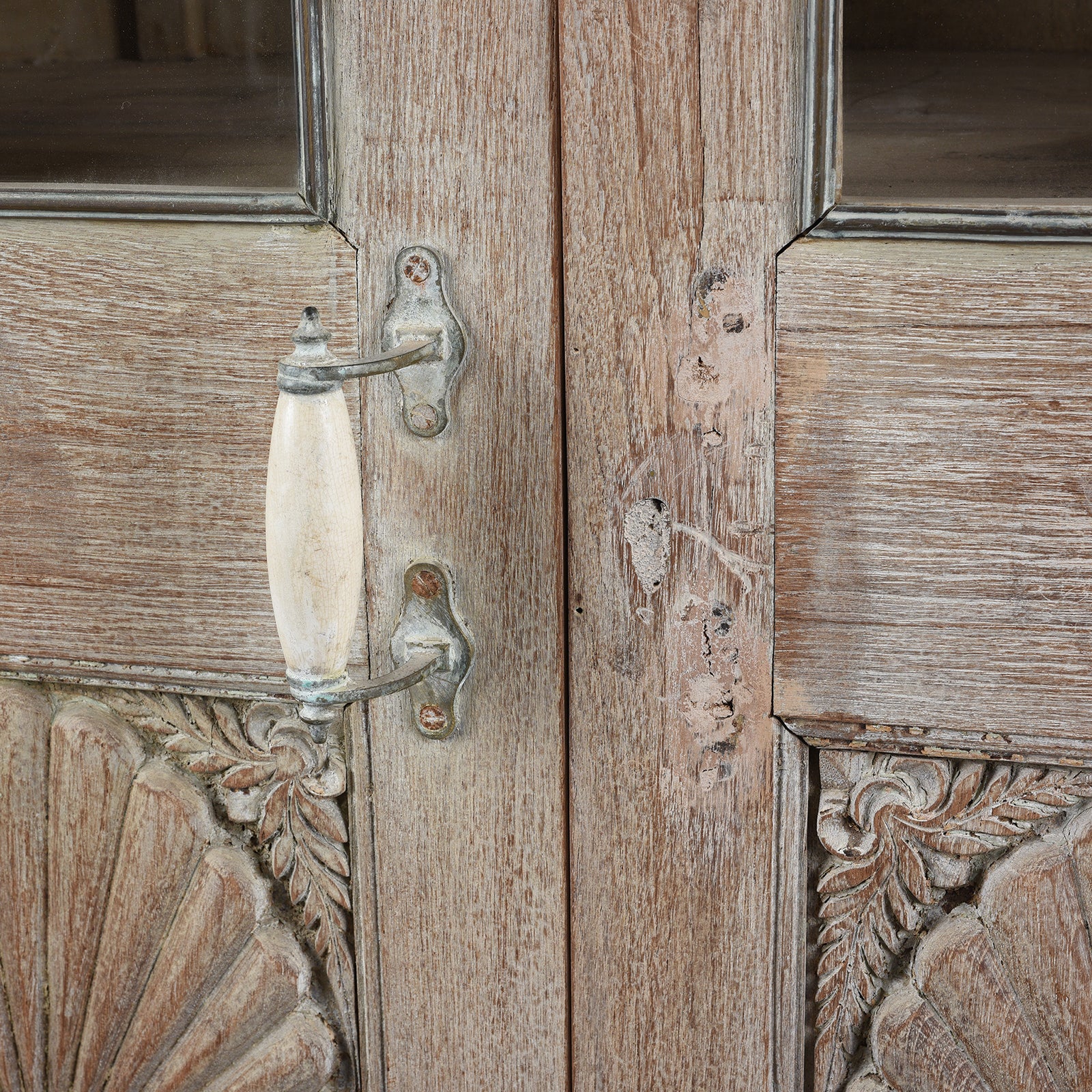 Glazed Cabinet Made From Reclaimed Teak - Image 7