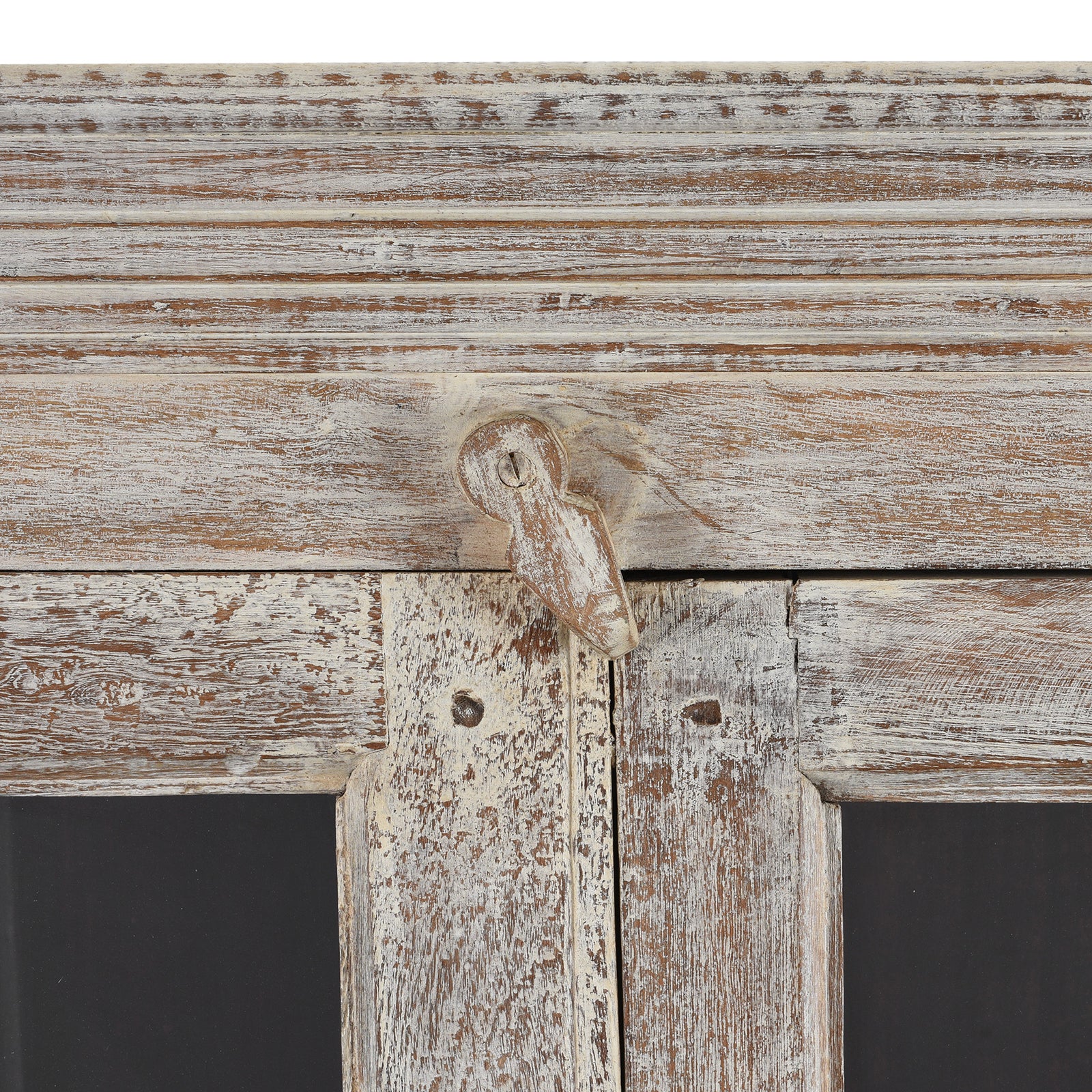 Glazed Louvre Cabinet Made from Reclaimed Teak - Image 6