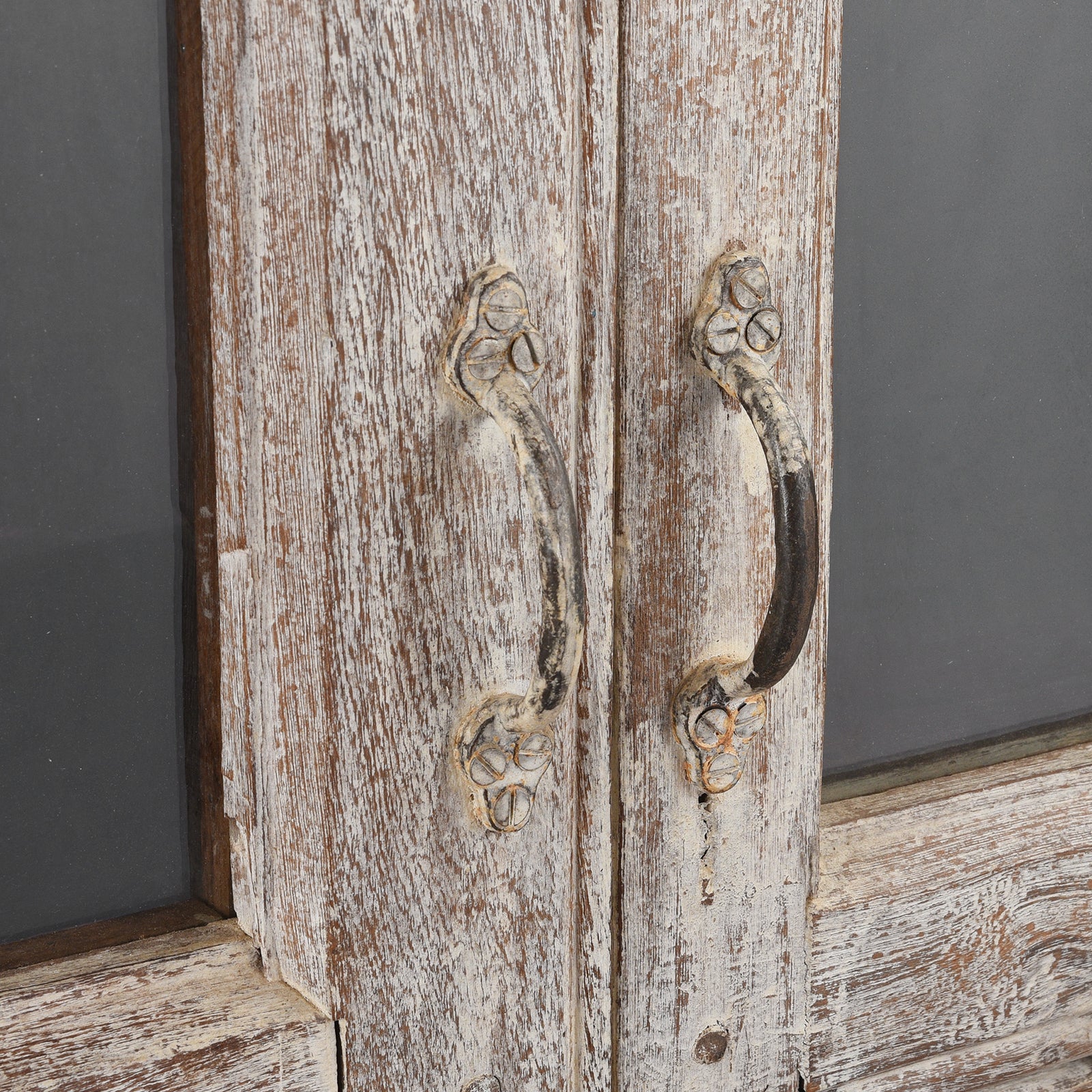 Glazed Louvre Cabinet Made from Reclaimed Teak - Image 7