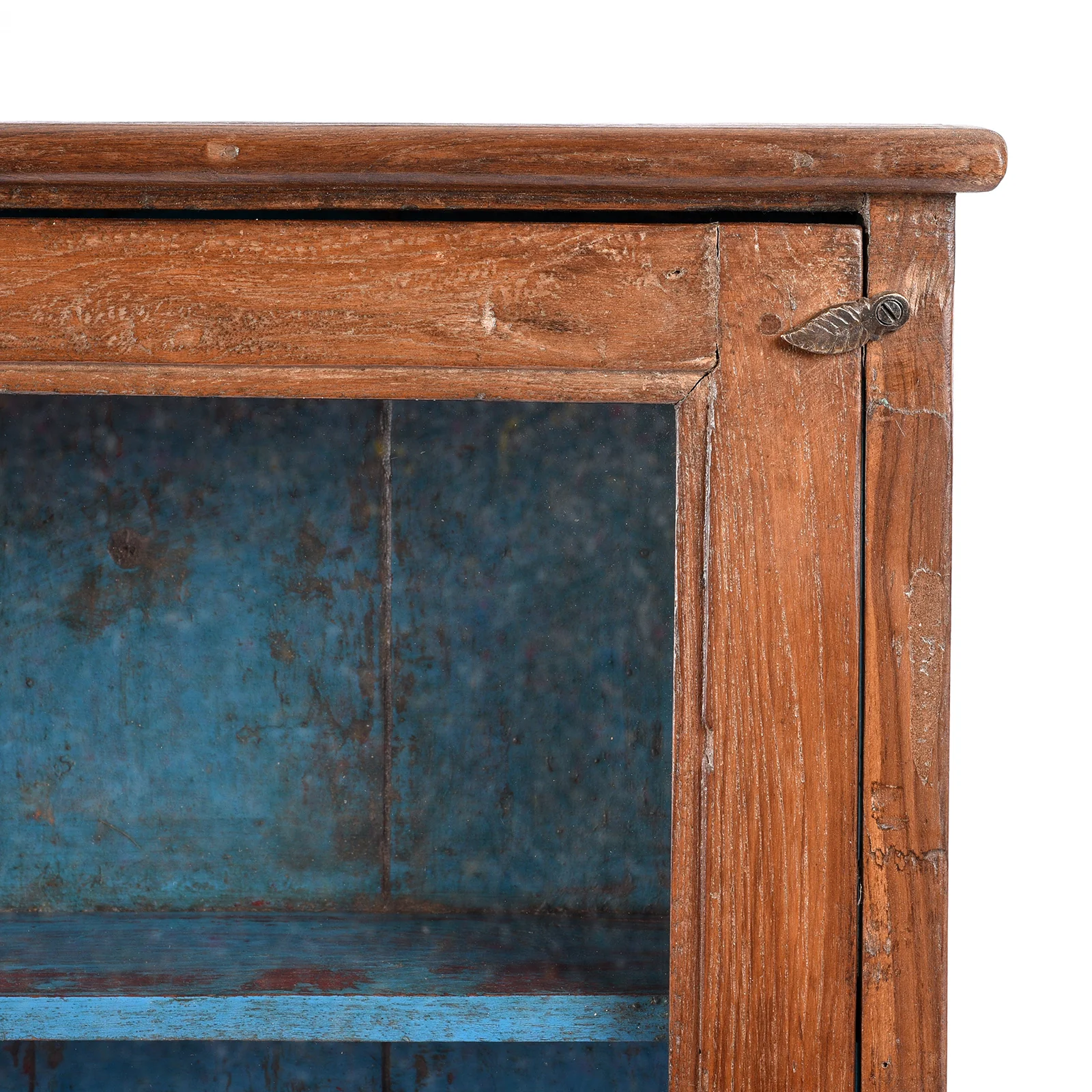 Glazed Teak Wall Cabinet From Gujarat - Ca 1930 - Image 3