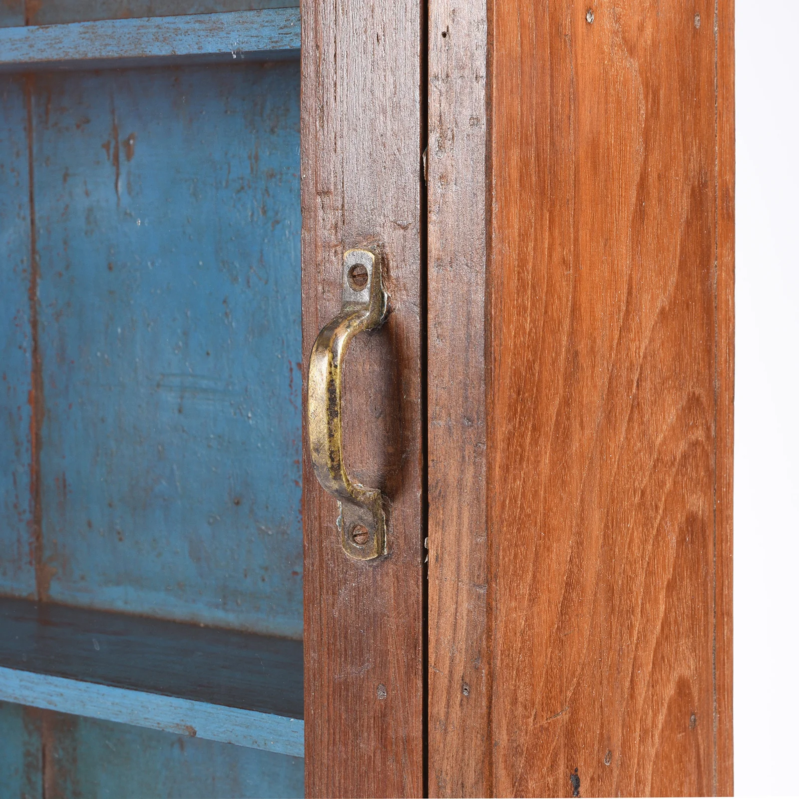Glazed Teak Wall Cabinet From Gujarat - Ca 1930 - Image 4