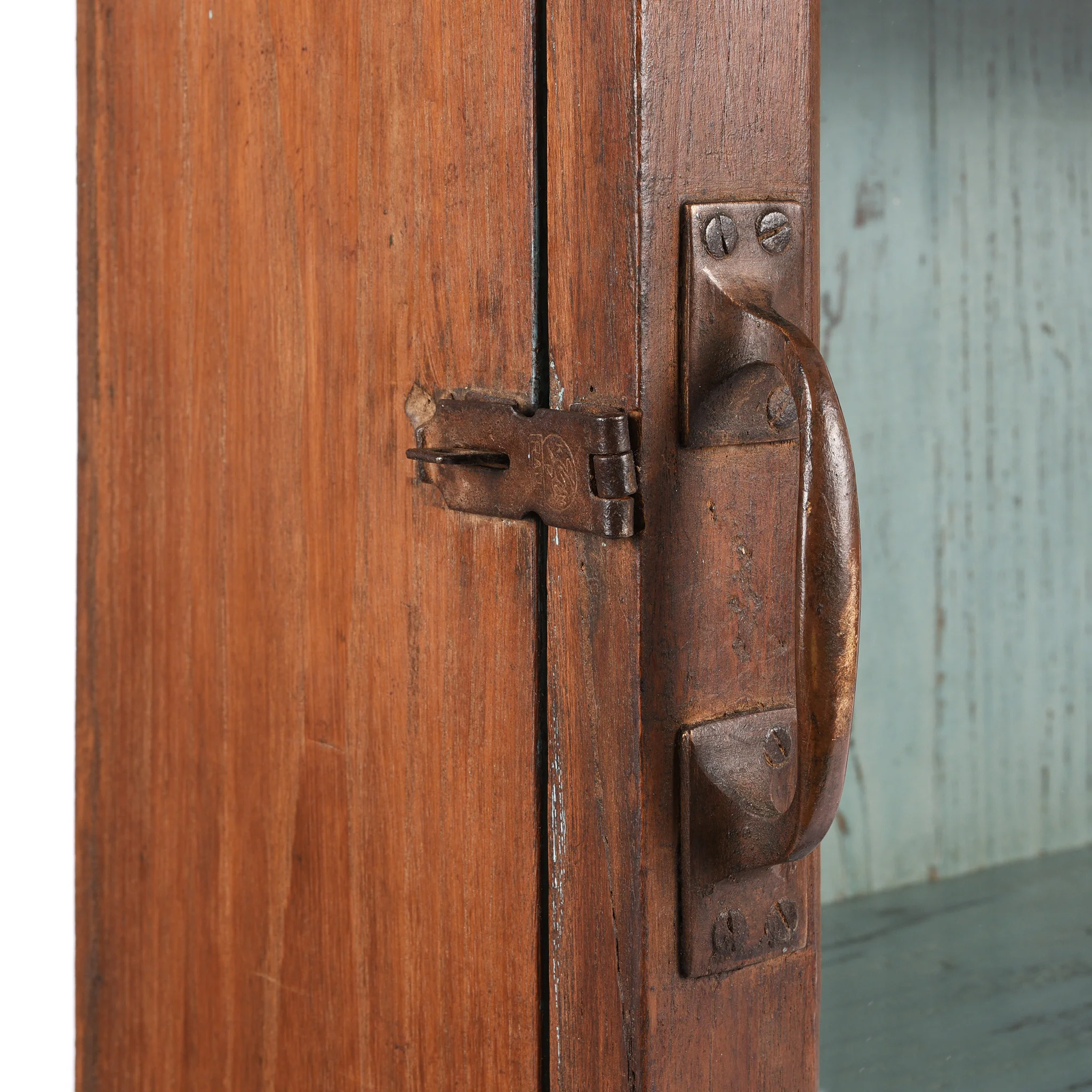 Glazed Teak Wall Cabinet From Gujarat - Ca 1930 - Image 4