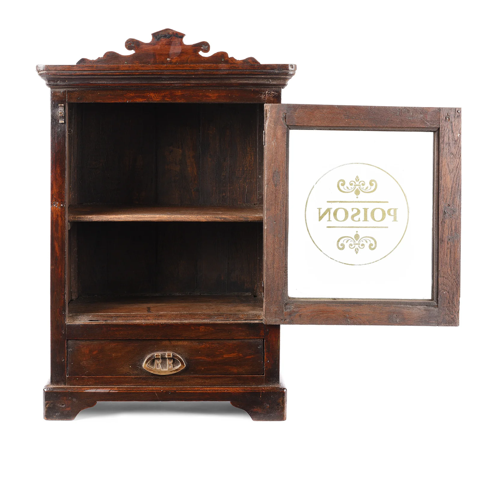 Glazed 'Poison' Wall Cabinet From Gujarat - Ca 1930 - Image 3