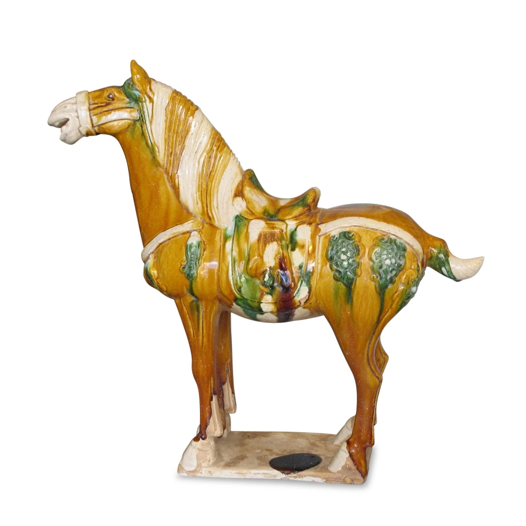 Glazed Sancai Glaze Tang Horse Statue