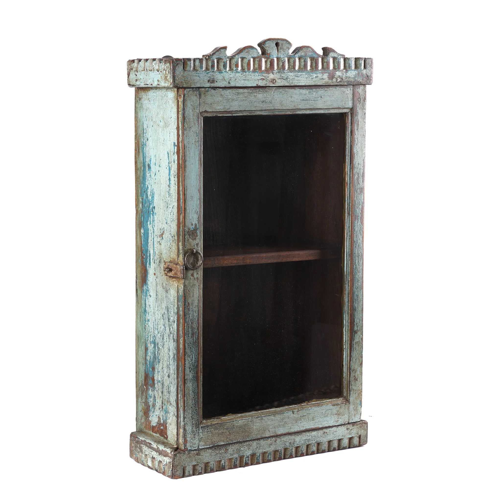 Painted Wall Cabinet From Gujarat - Ca 1930's - Image 4