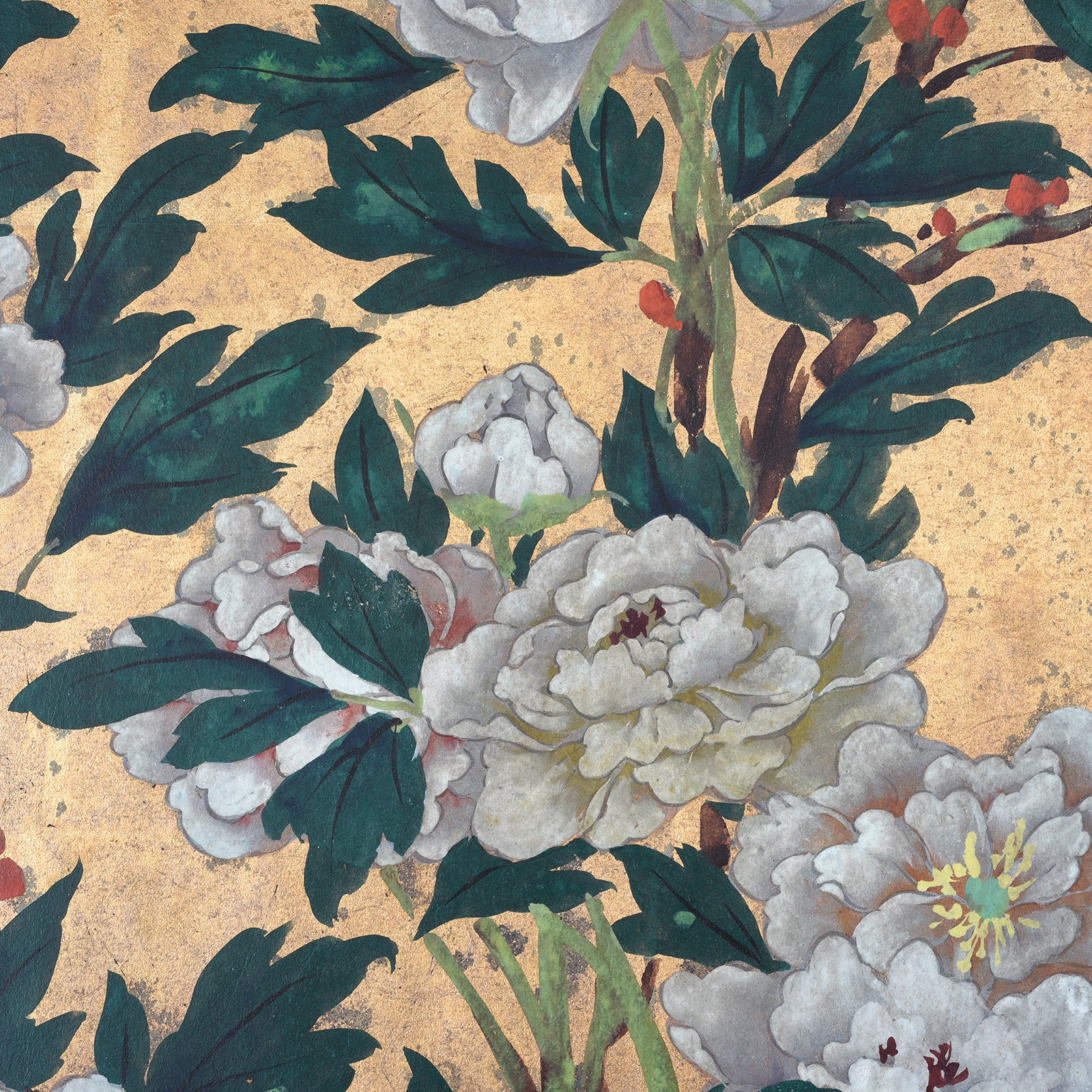 Japanese Rinpa Style Byōbu Screen - Ca 1970 - Image 4