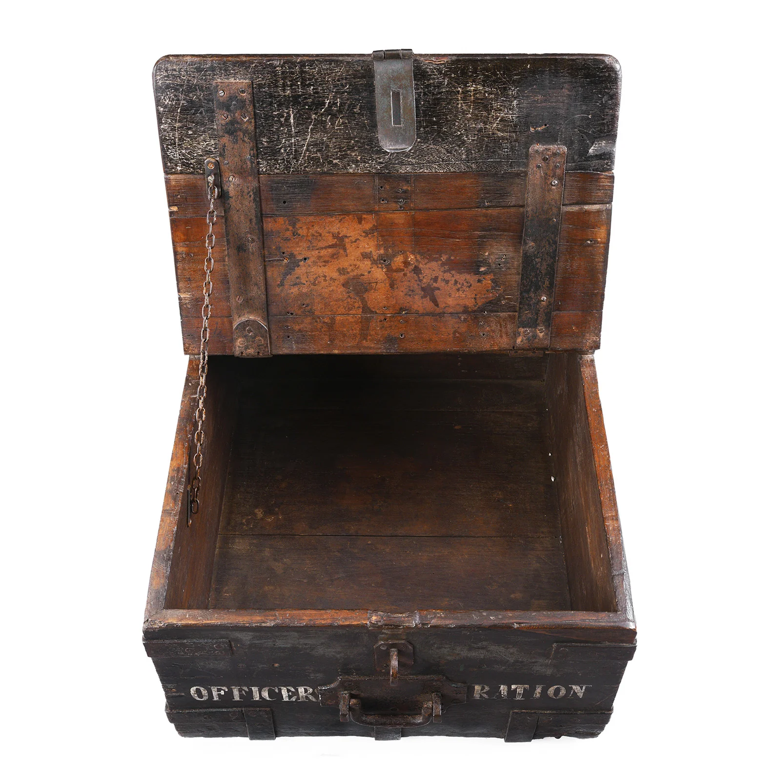 Green Painted Ammunition 'Limber' Chest - 19th Century - Image 4