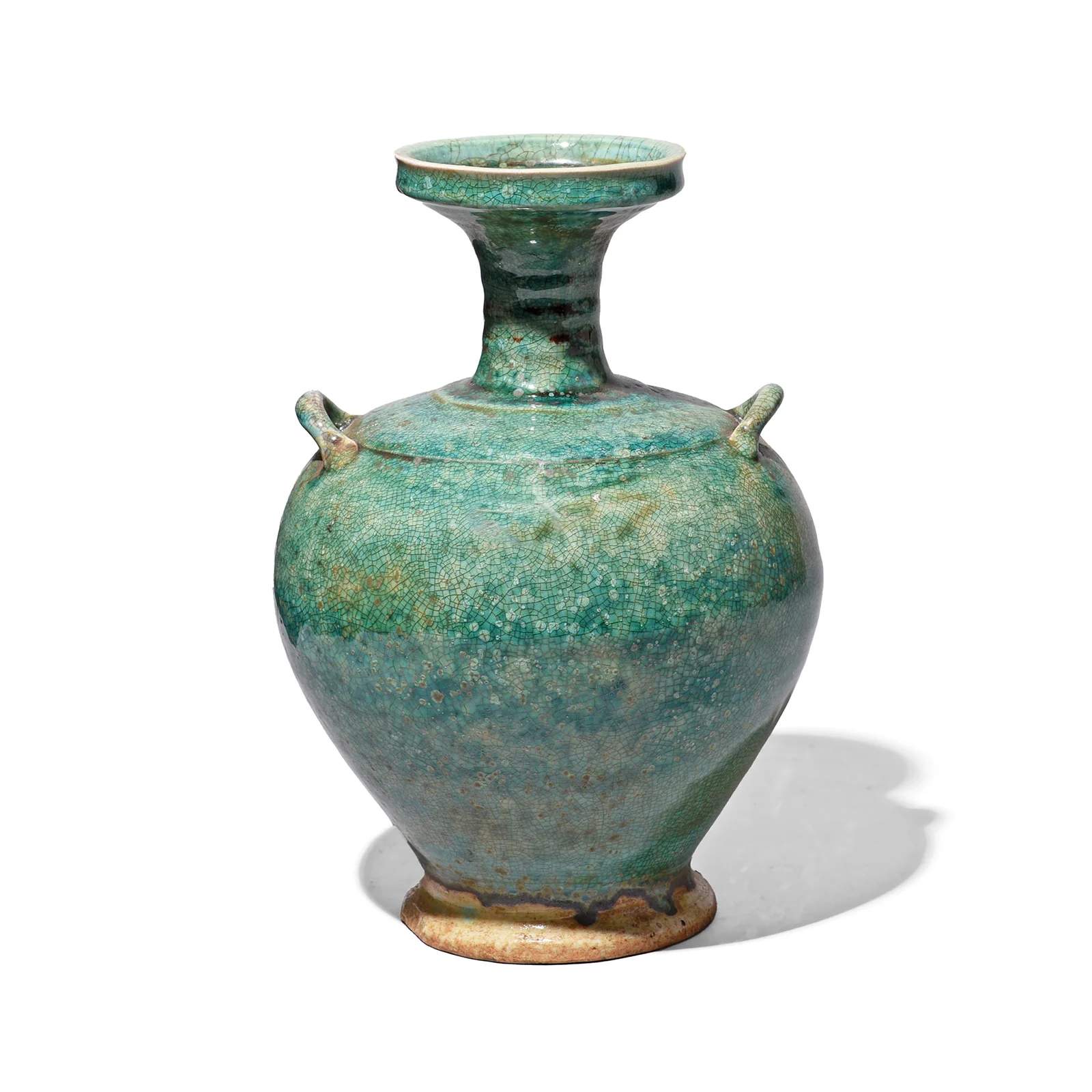 Green Copper Glazed Vase