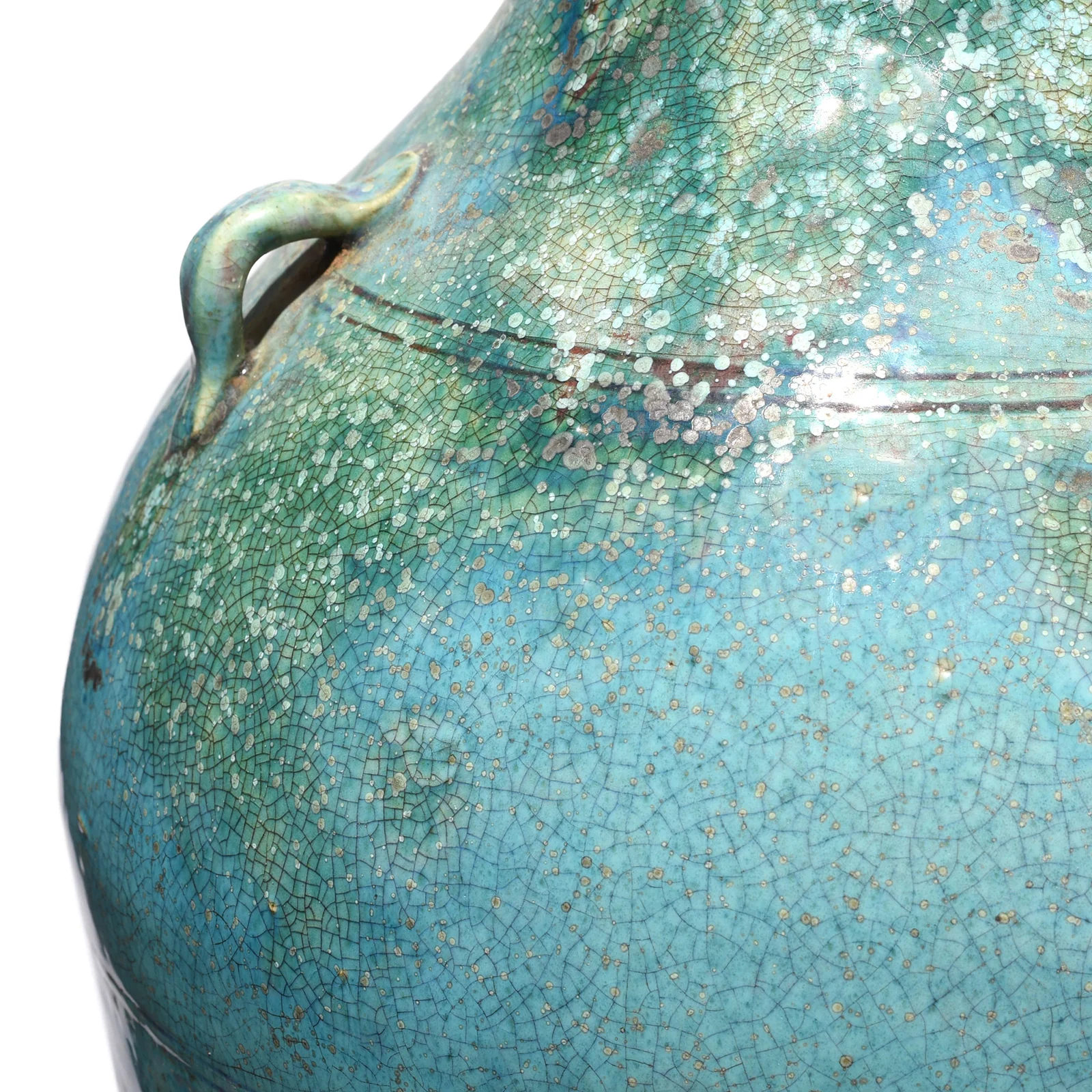 Green Copper Glazed Vase - Image 2