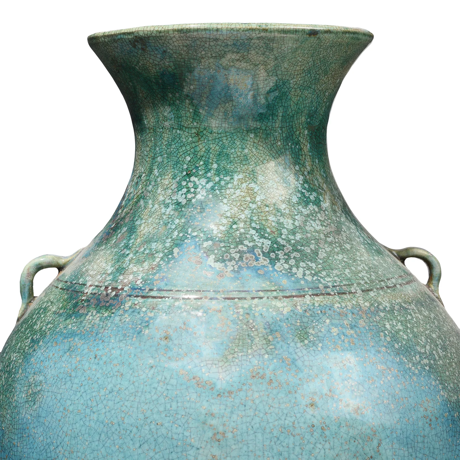 Green Copper Glazed Vase - Image 4