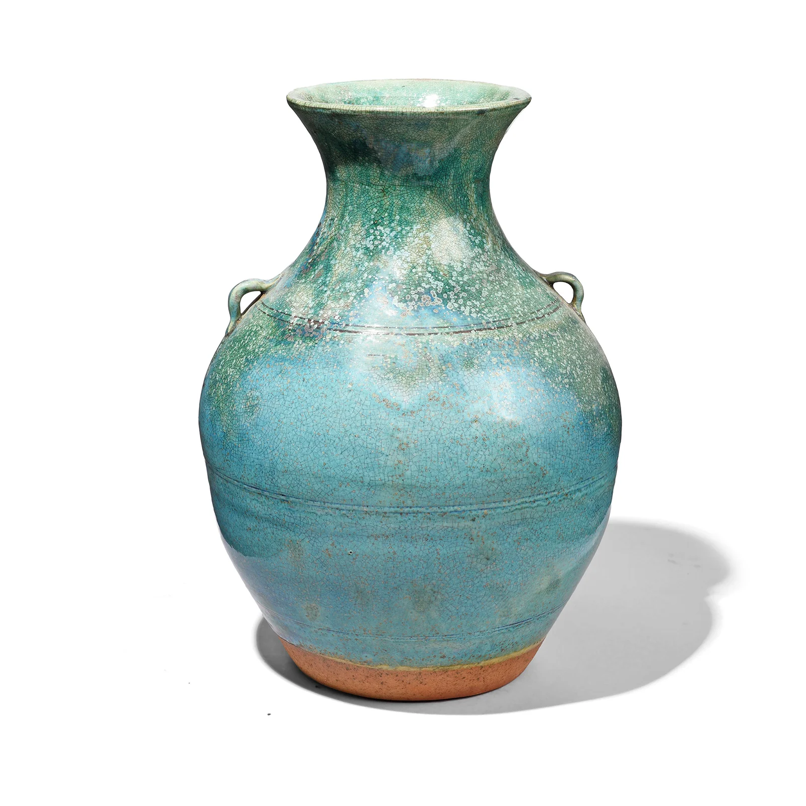 Green Copper Glazed Vase - Image 5