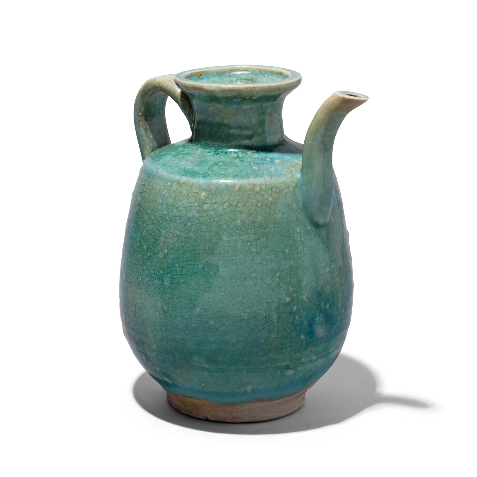 Green Copper Glazed Terracotta Ewer