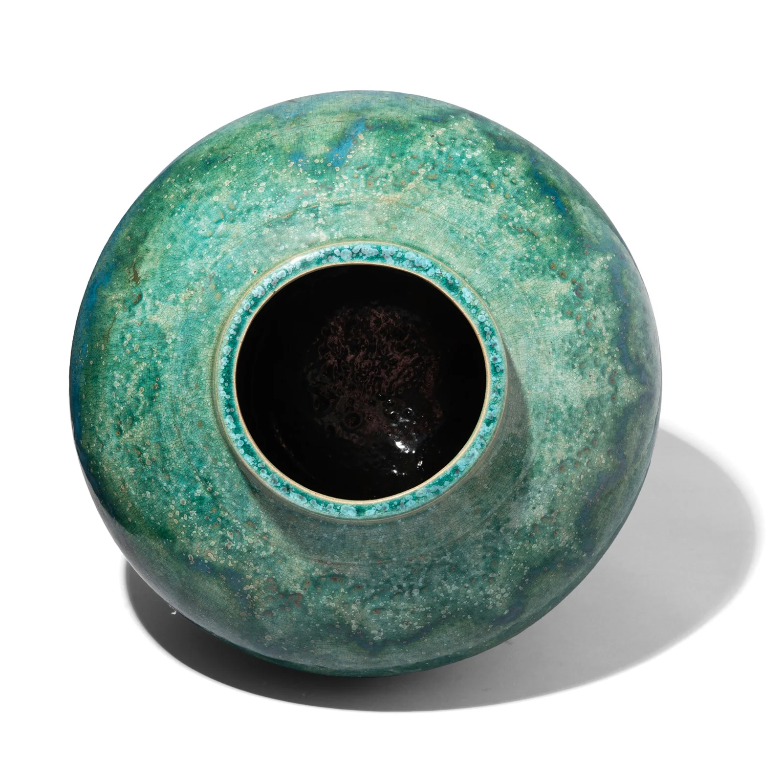 Green Copper Glazed Terracotta Jar - Image 5