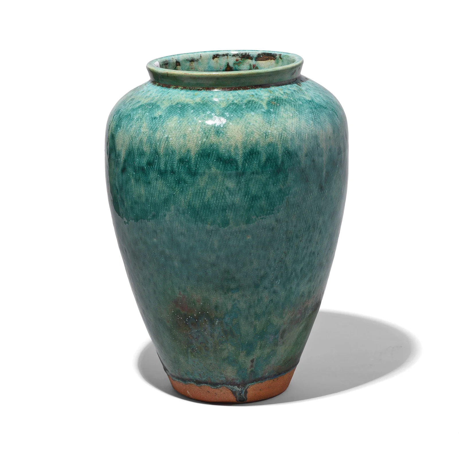 Green Copper Glazed Vase - Image 2