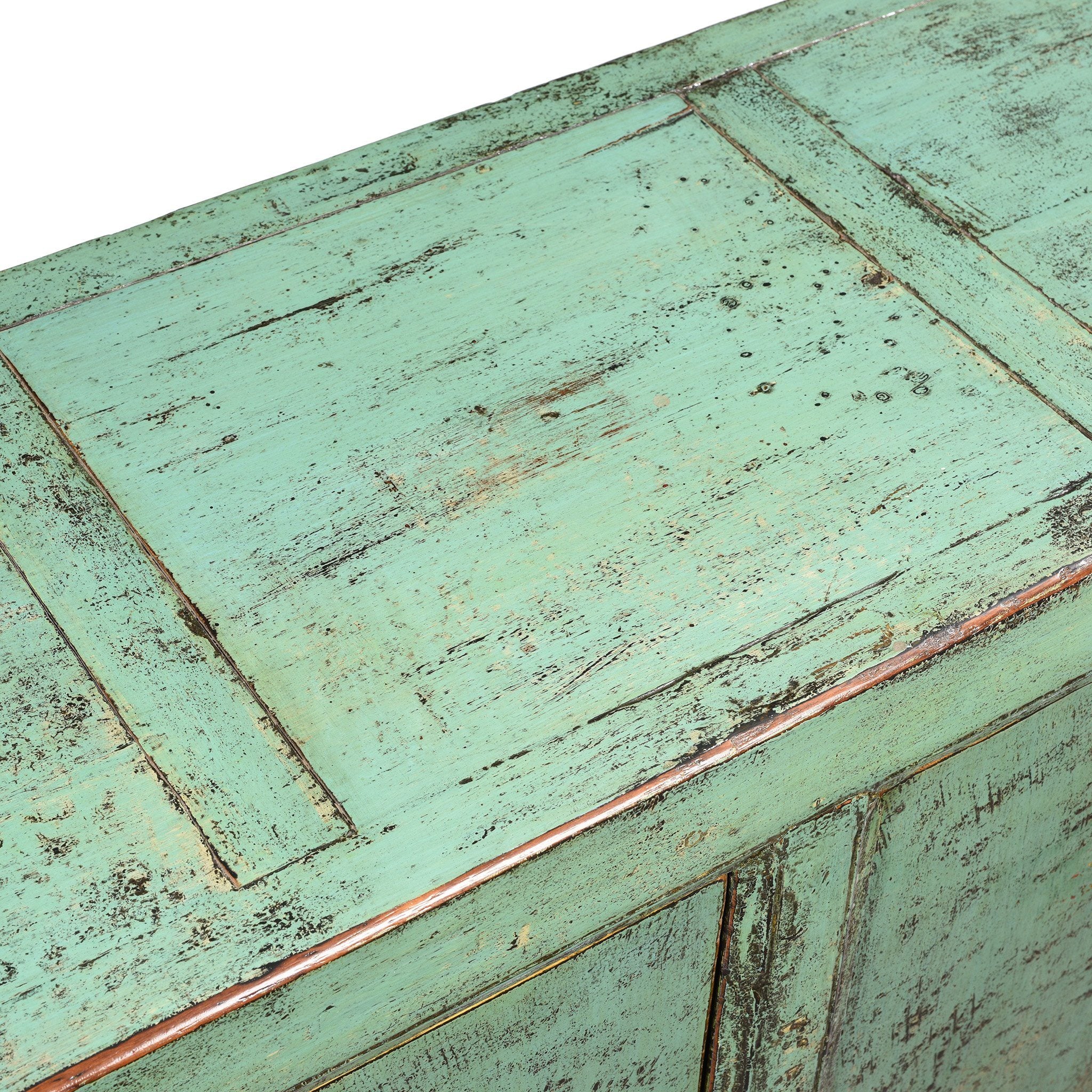 Green Lacquer 4 Door Sideboard - Shanxi Style - Image 3