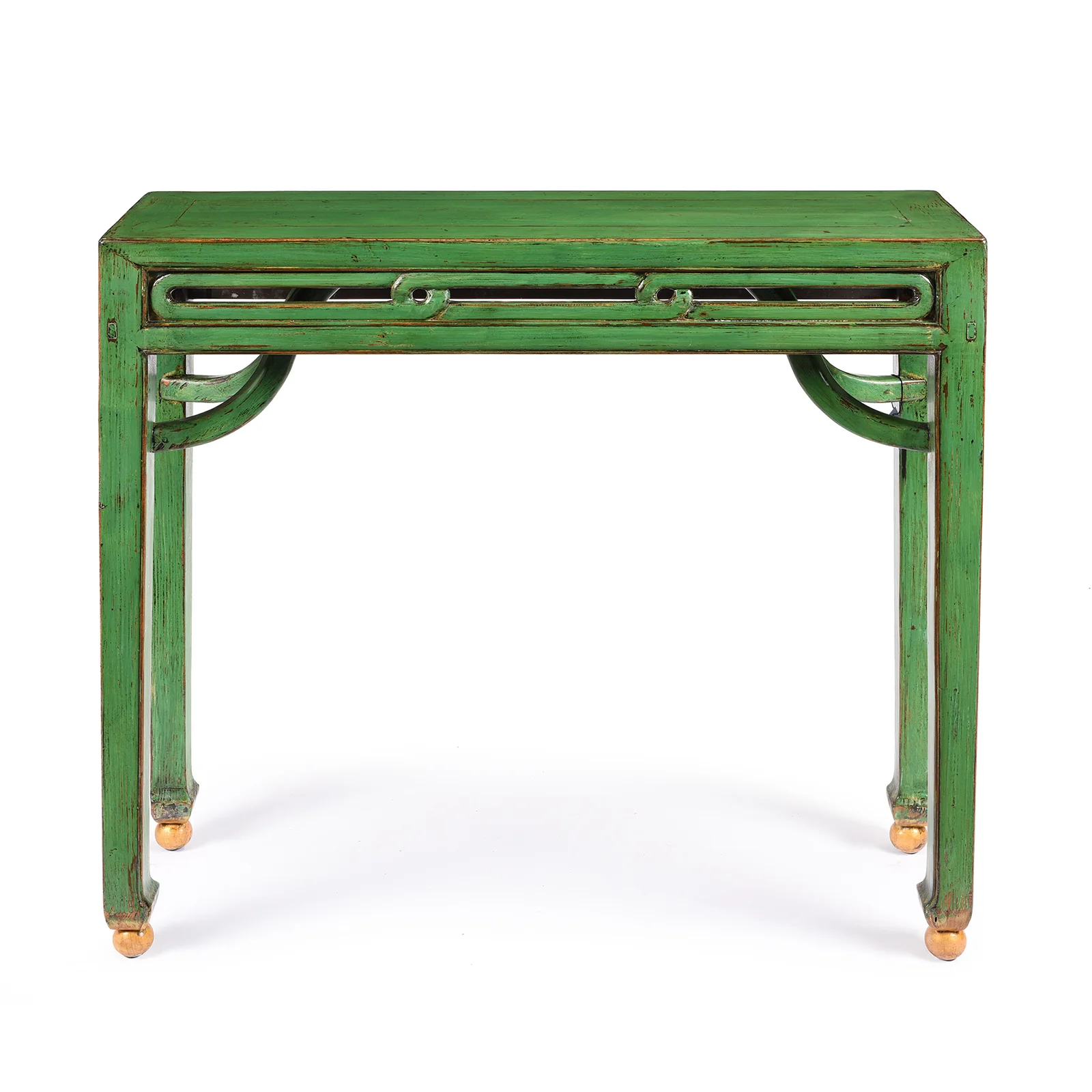 Reproduction Green Lacquer Altar Table - Image 2