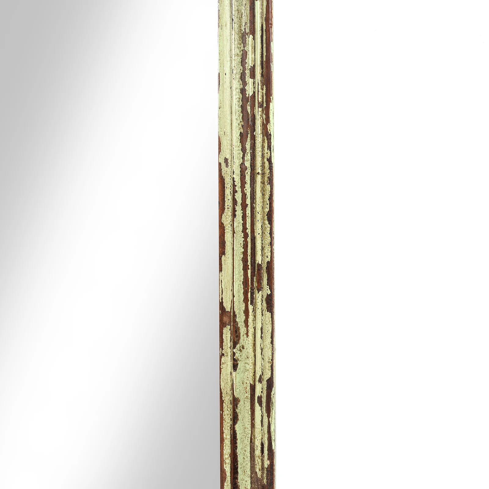 Green Painted Indian Mirror - 19thC (60 x 78 cm) - Image 5