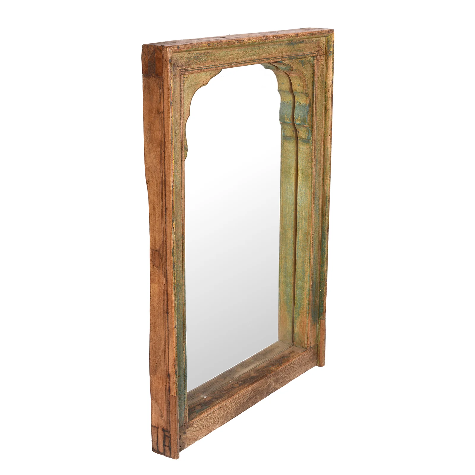 Painted Mirror Made From An Old Indian Window - Image 3