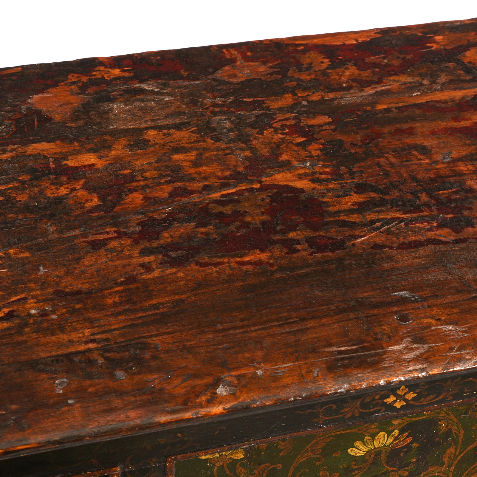 Green Painted Tibetan Altar Cabinet - 19th Century - Image 11
