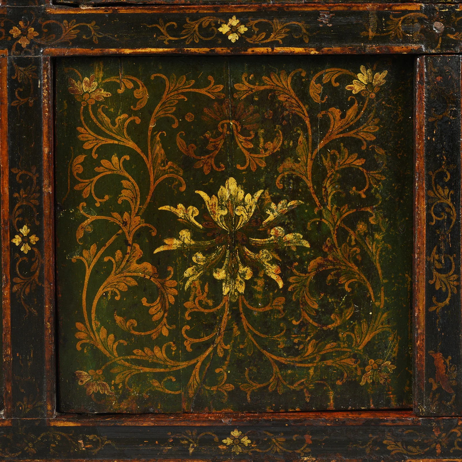 Green Painted Tibetan Altar Cabinet - 19th Century - Image 6