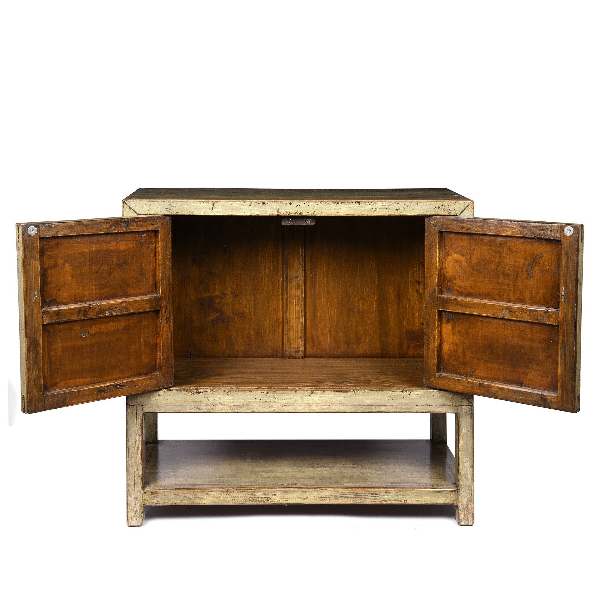Grey Lacquer Side Cabinet Made From Reclaimed Pine - Image 2