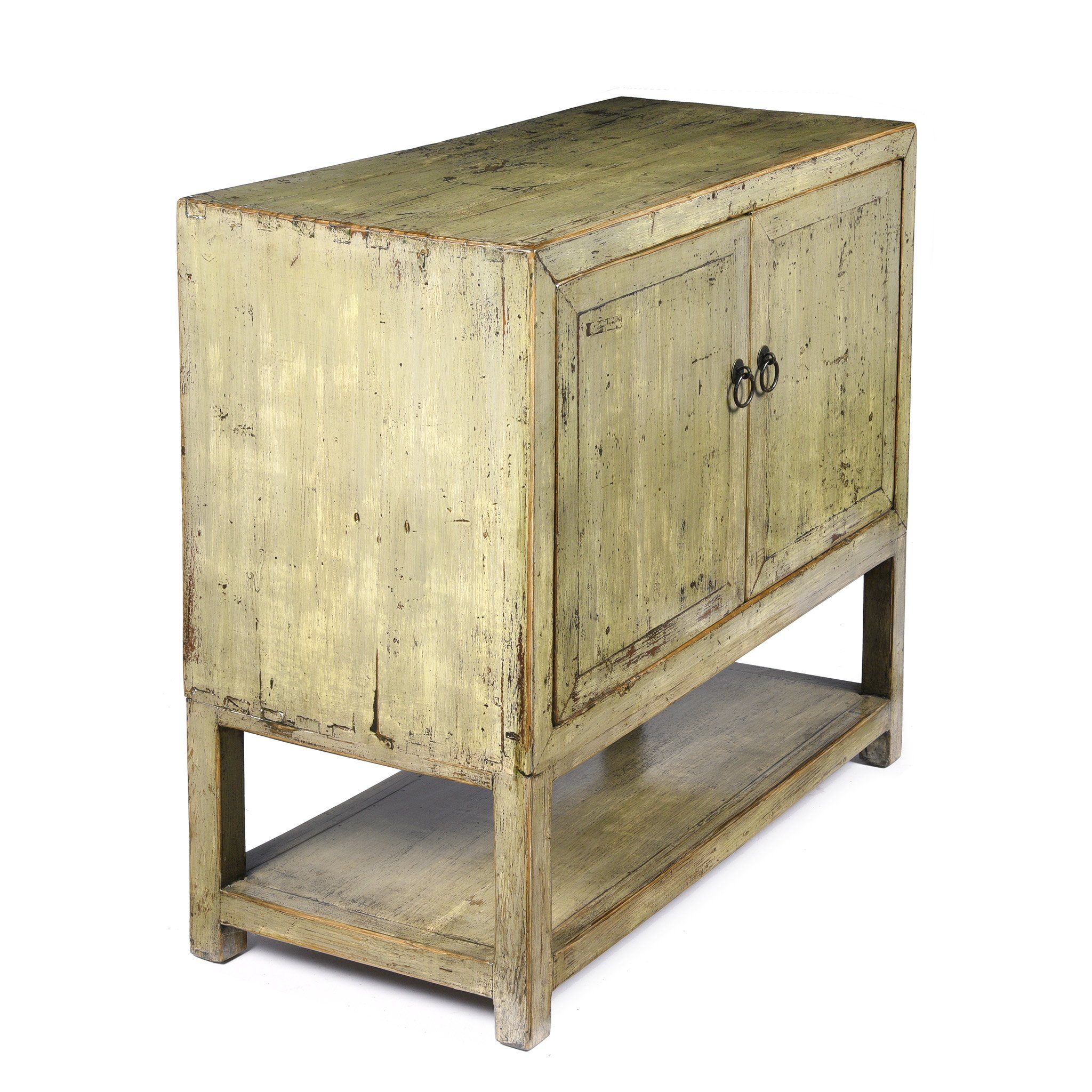Grey Lacquer Side Cabinet Made From Reclaimed Pine - Image 3